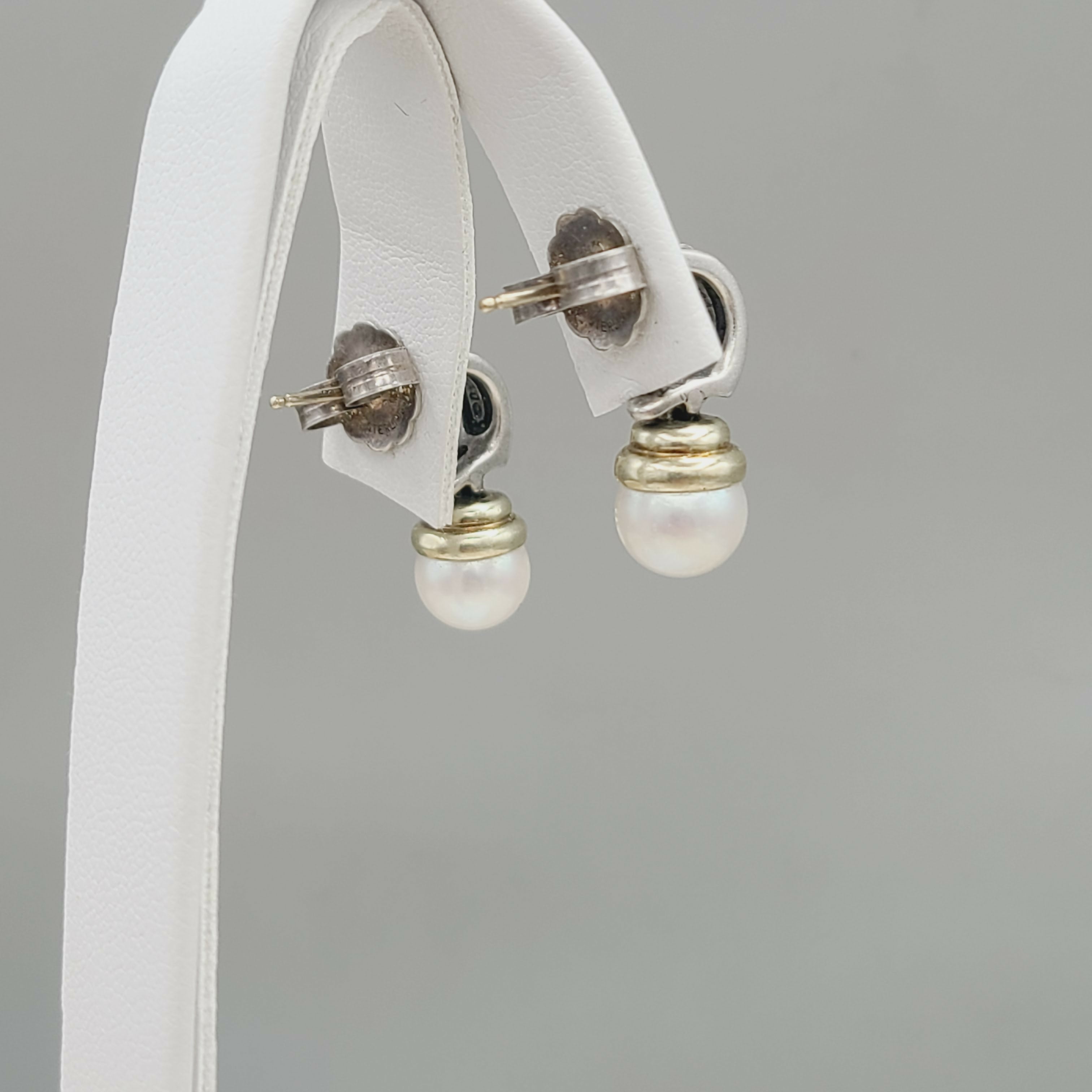 David Yurman Hampton Cable Drop Pearl Earrings、mySite、hinf8tx79