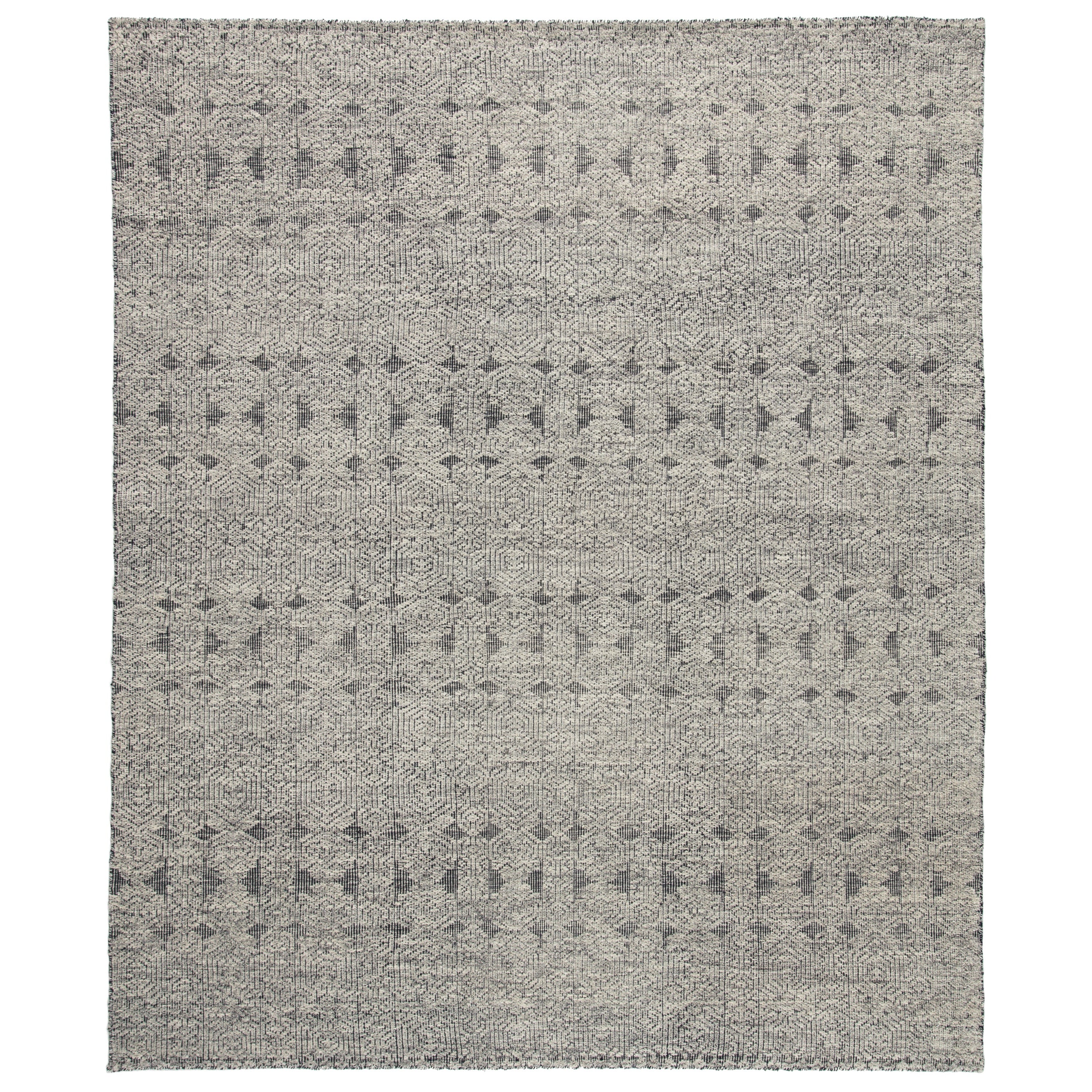 Abelle Hand-Knotted Tribal Gray Black Area Rug、mySite、gigharbornorthrealestate