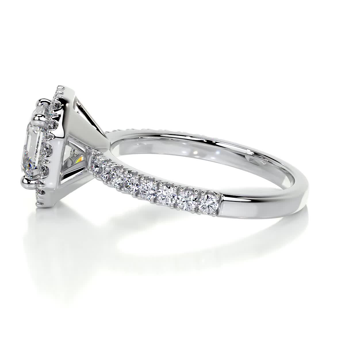 Brooklyn Diamond Engagement Ring -18K White Gold、mySite、hinf8tx79