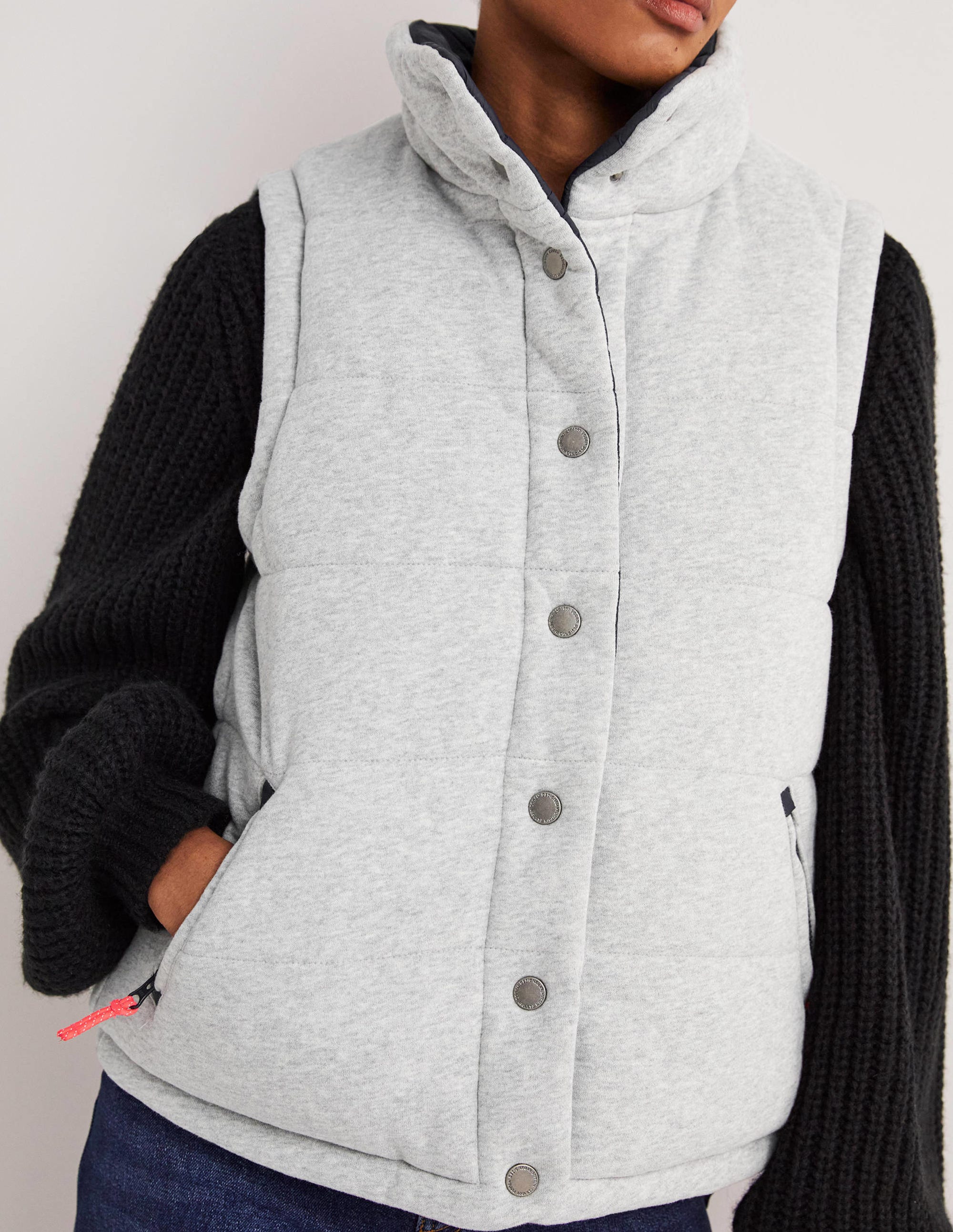  Reversible Vest-Grey Marl with Navy、mySite、ashleygrahame