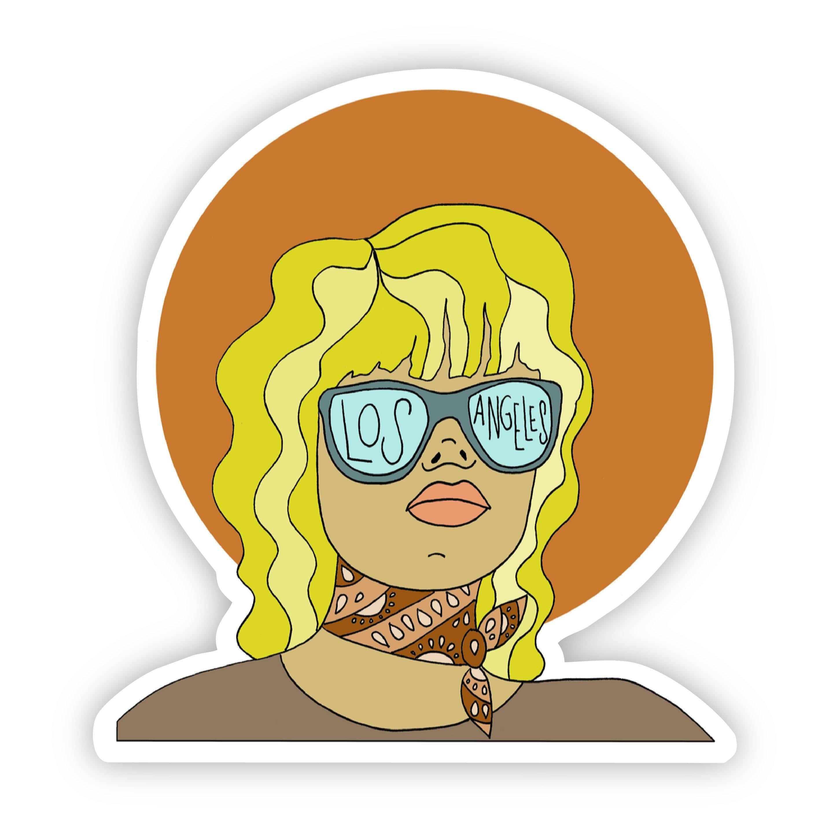  Los Angeles Woman Sticker、mySite、elrpsem3k