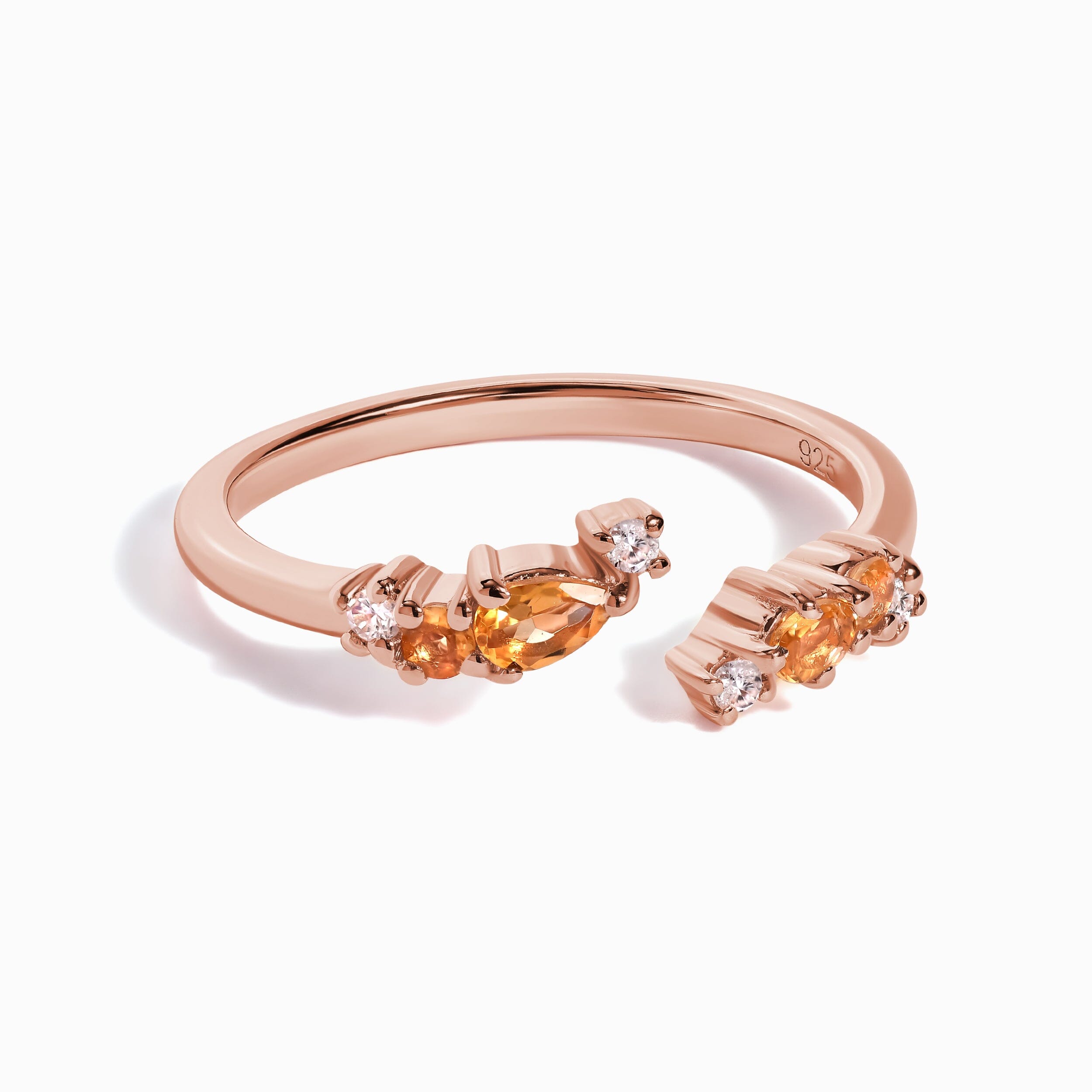 Adjustable Citrine Ring Flourish - November Birthstone、mySite、hinf8tx79