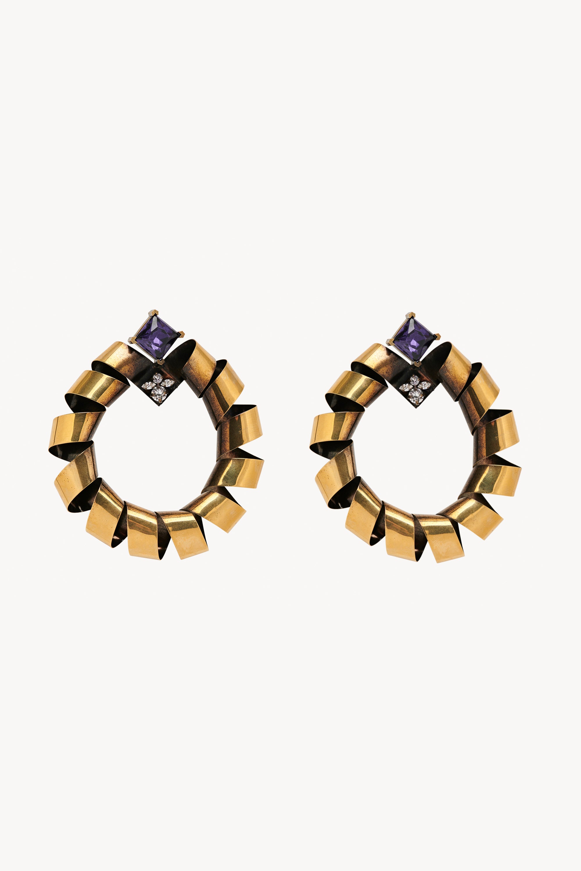 Emma Earrings in Brass、mySite、aoinhome