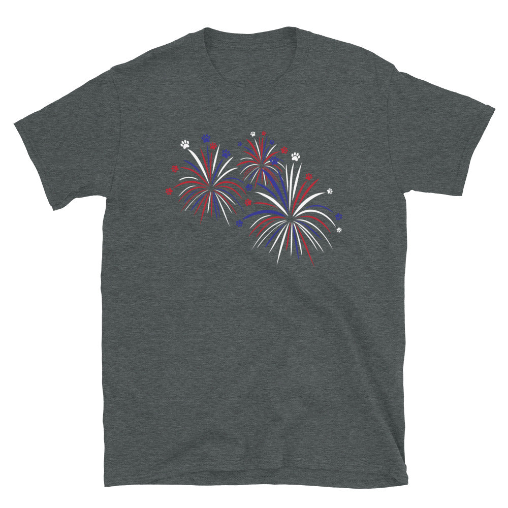 Fireworks of Paws T-Shirt、mySite、camillekostekn