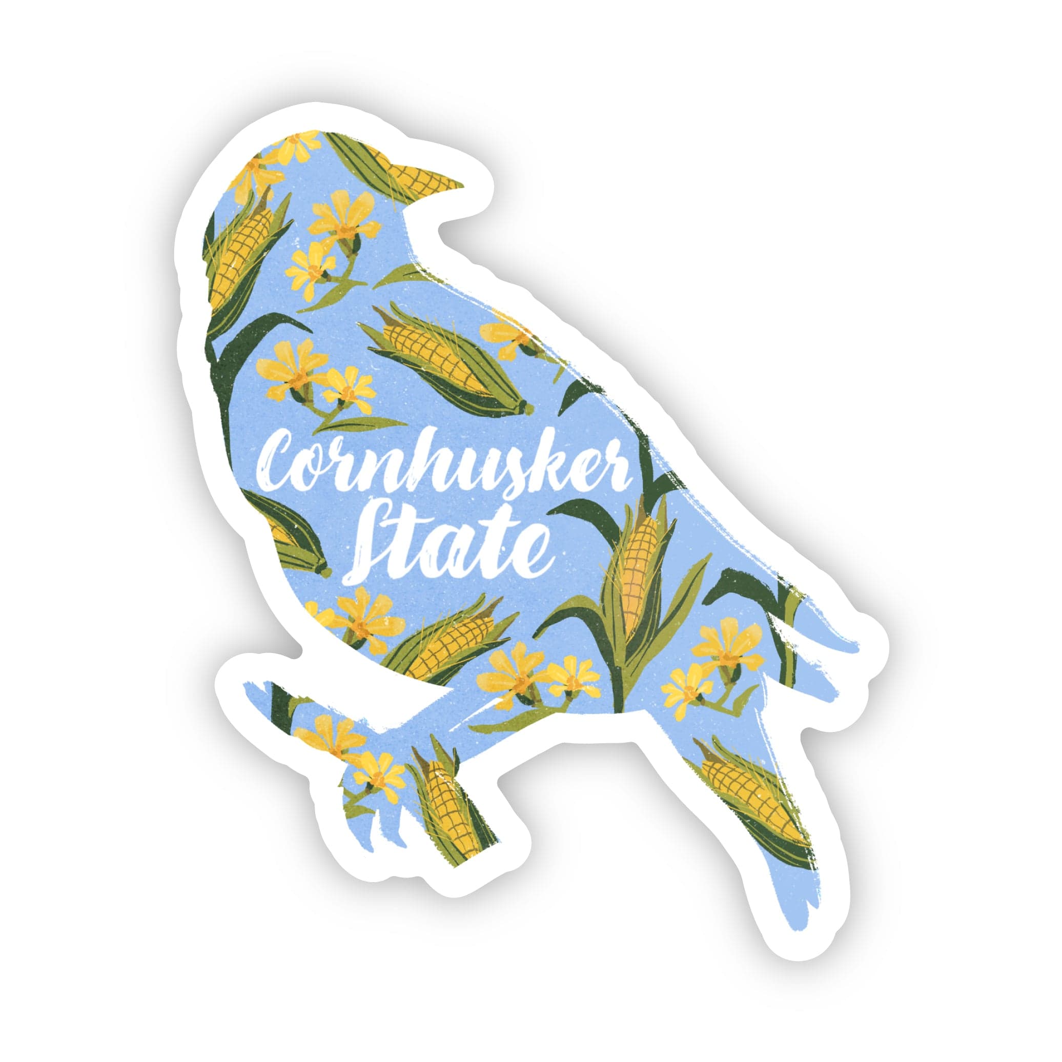  Cornhusker State Nebraska Bird Sticker、mySite、elrpsem3k