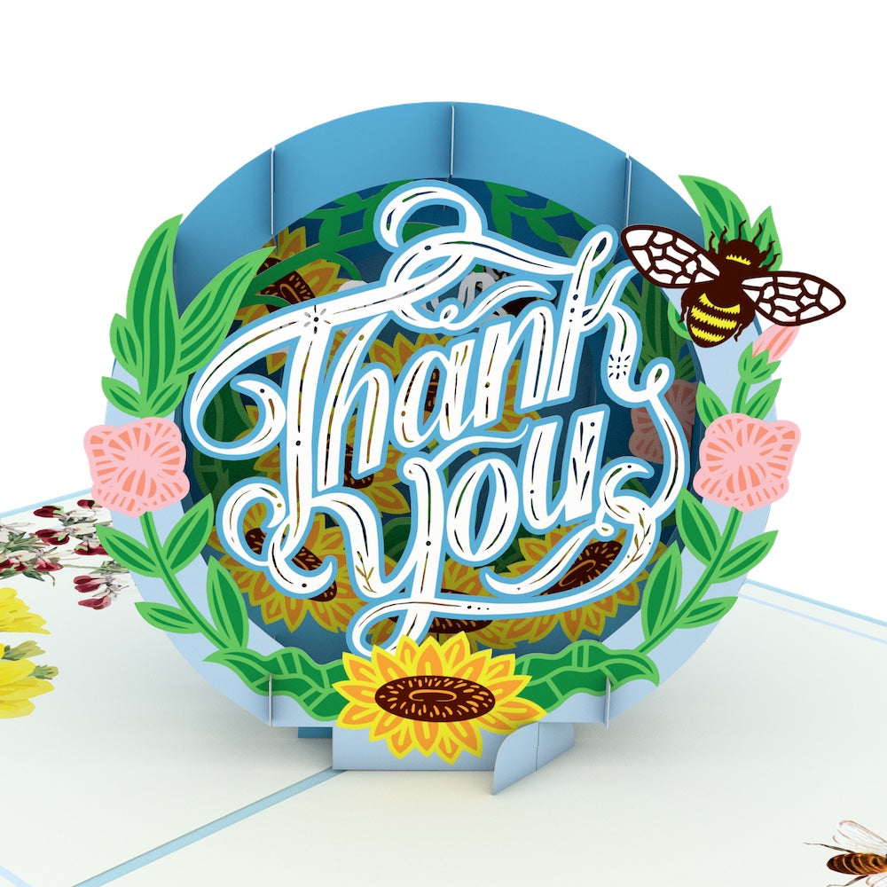 Thank You Floral Pop-Up Card、mySite、solidvoid