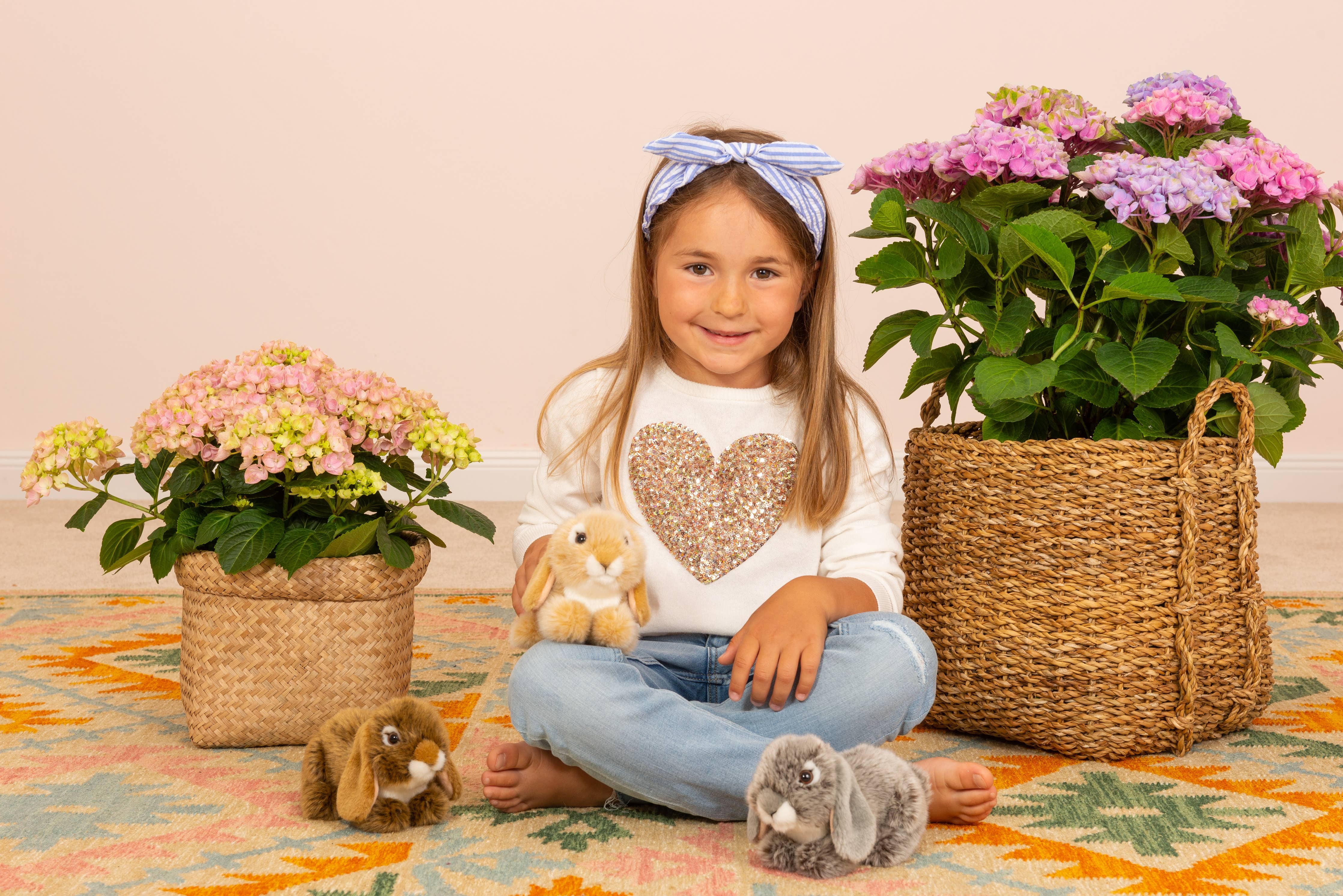 Teddy Hermann - Brown ram rabbit 18 cm - plush toy - soft toy、mySite、g9winljtr