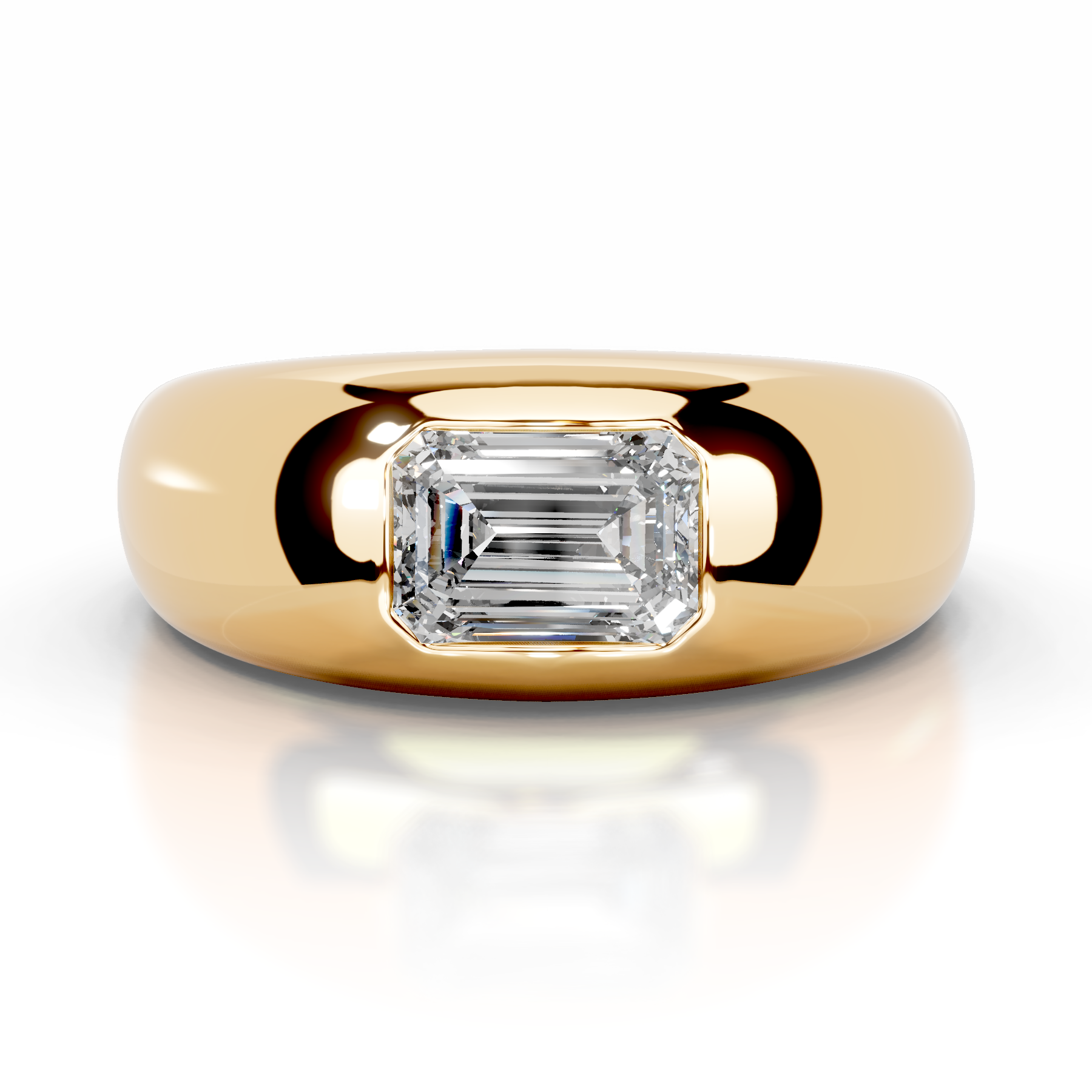 Amari Lab Grown Diamond Ring (1 Carat) -18K Yellow Gold、mySite、hinf8tx79