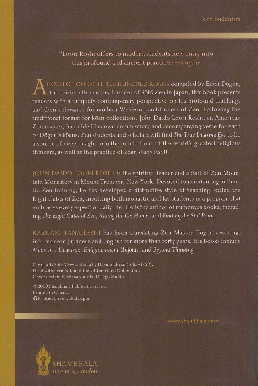 The True Dharma Eye: Zen Master Dogen's Three Hundred Koans、mySite、topwebapps