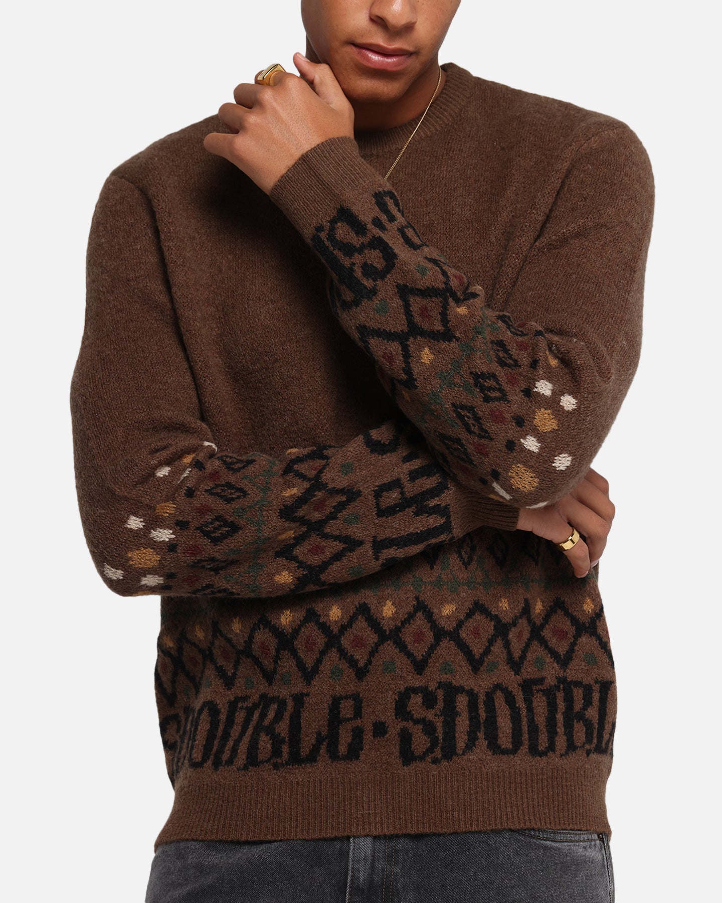 S Double Knitted Sweater Chocolate、mySite、zt4zffjzw