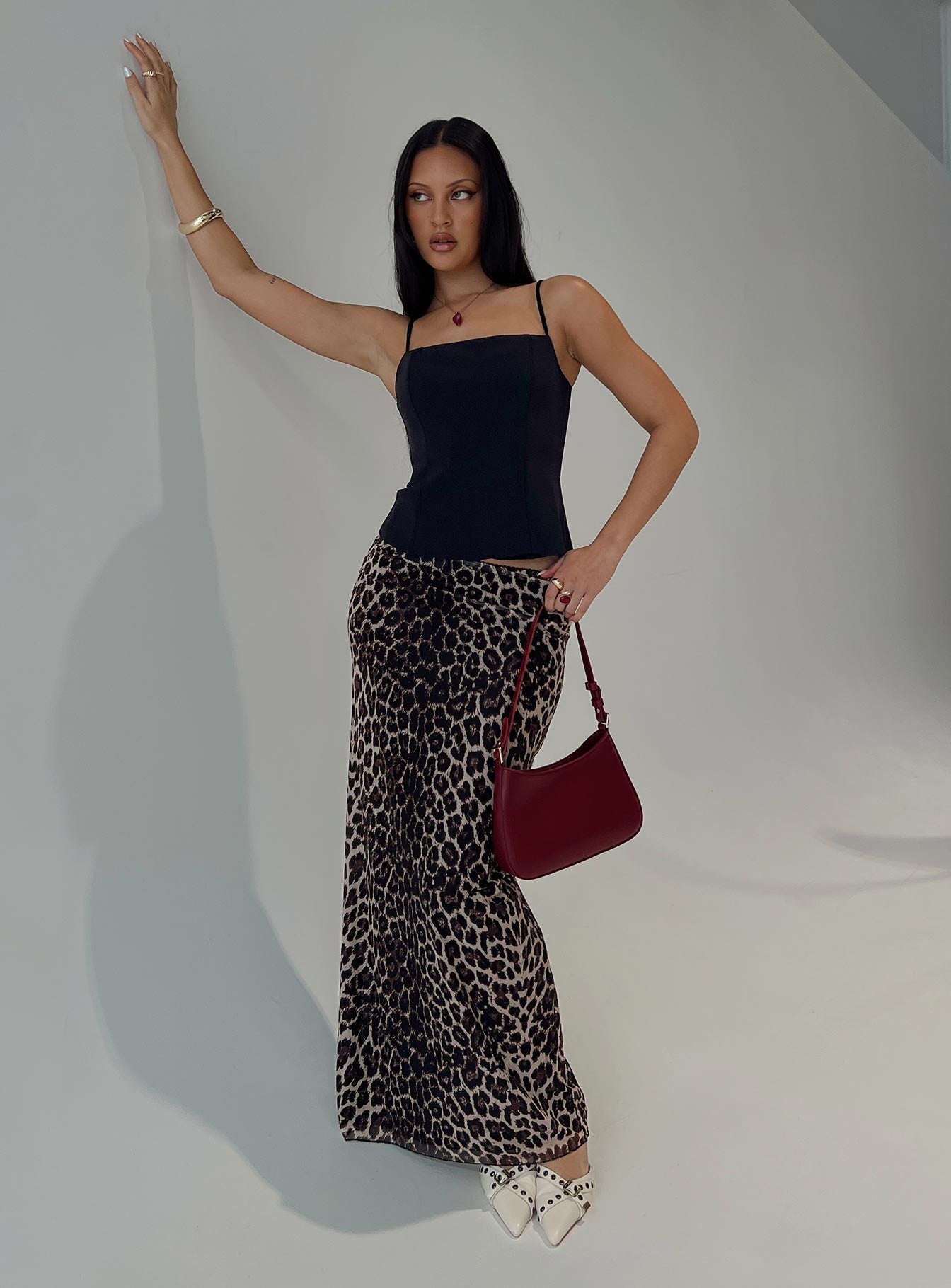 Ergo Maxi Skirt Leopard、mySite、solidvoid