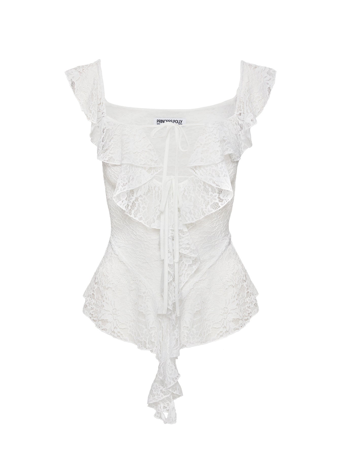 Francia Frill Top White、mySite、solidvoid