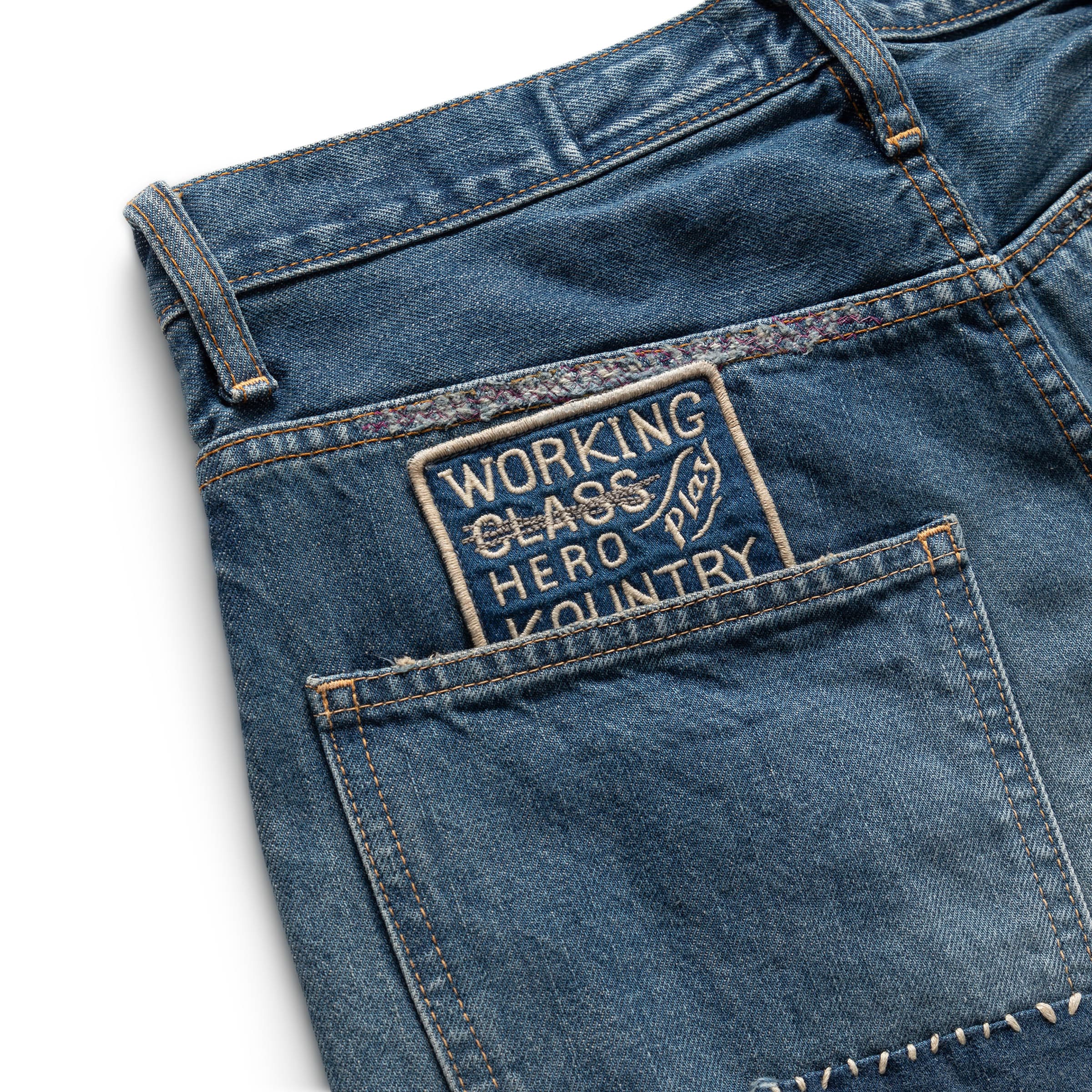 14OZ DENIM PORT BAGGY PANTS (HIPPIE-CHAMPETRE REMAKE)、mySite、zt4zffjzw