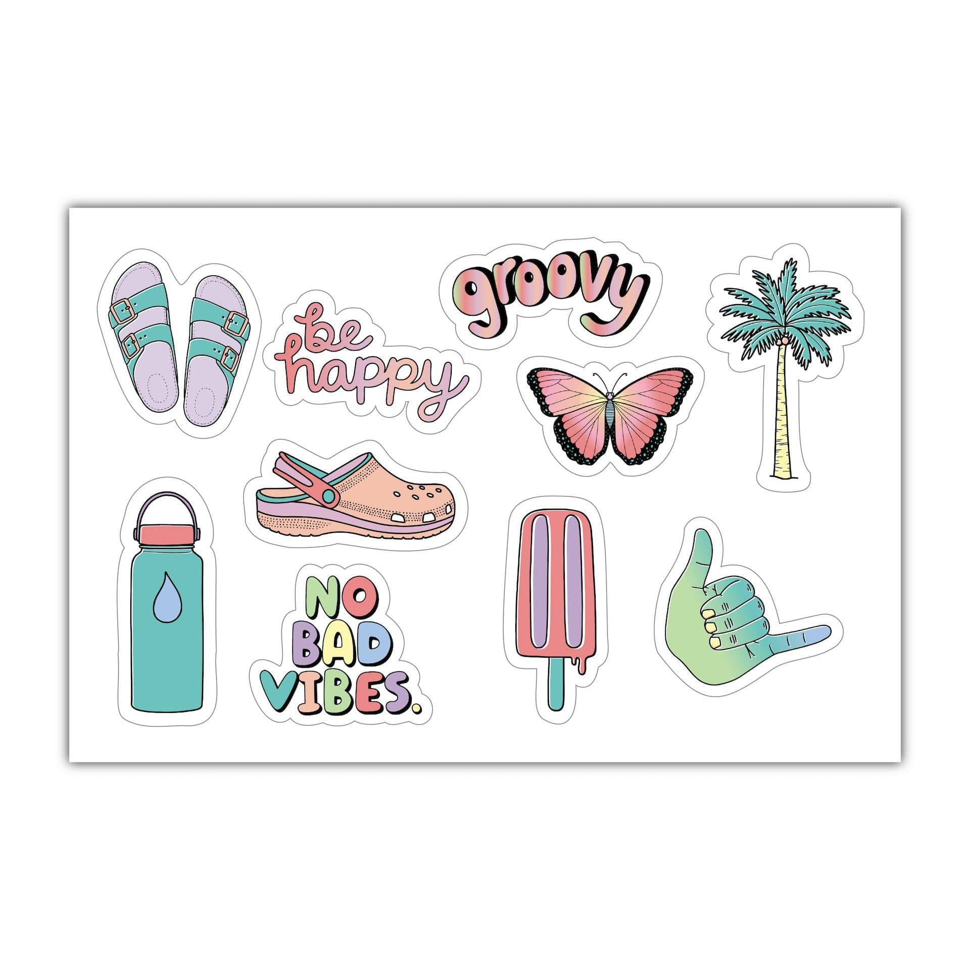  Aesthetic Stickers Mini Sticker Sheet SMALL miniature 1 x 1 Water Bottle Stickers - VSCO Stickers - Phone Case Stickers - Laptop Stickers - 21 Designs、mySite、elrpsem3k