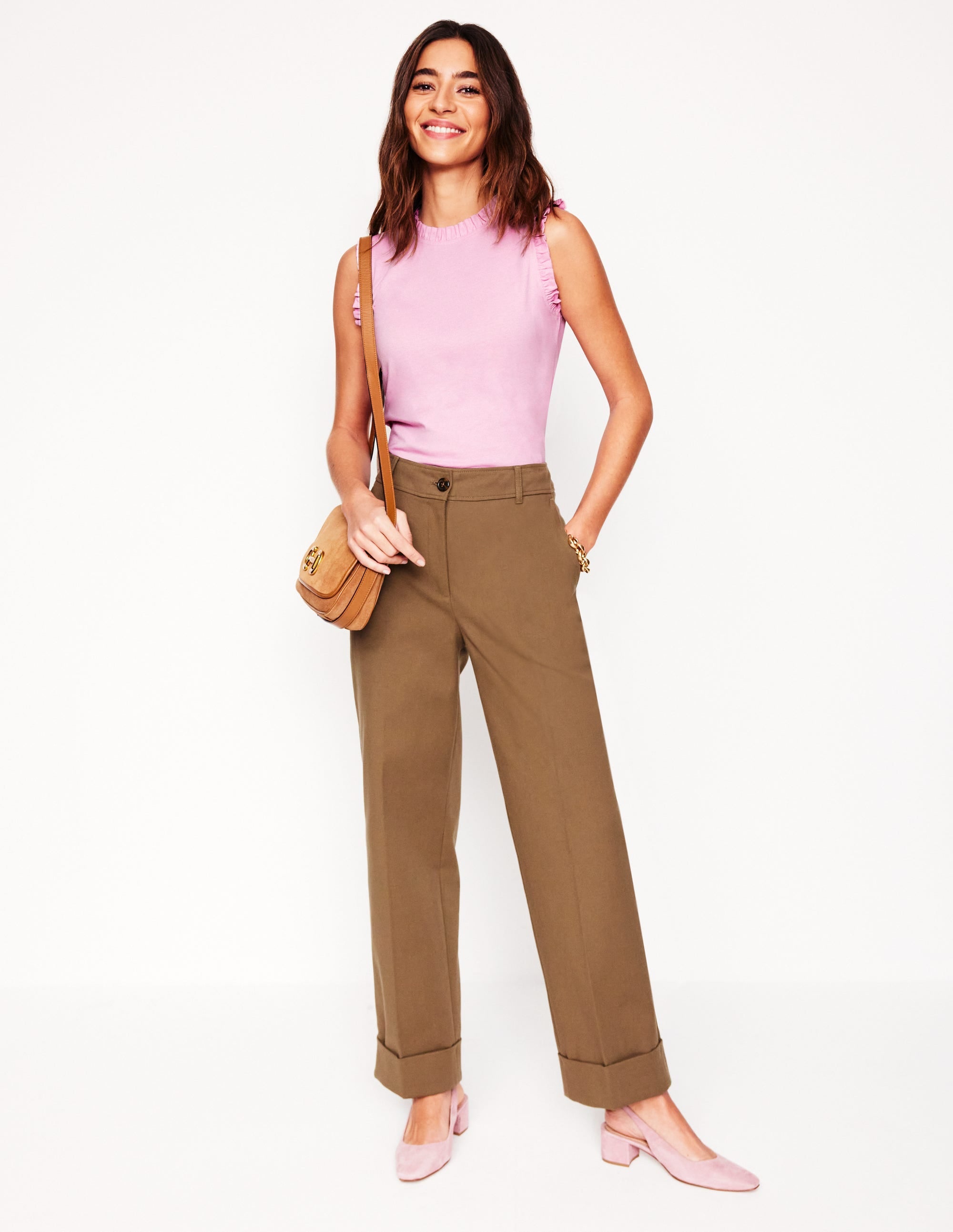  Supersoft Frill Detail Vest-Soft lavender、mySite、ashleygrahame