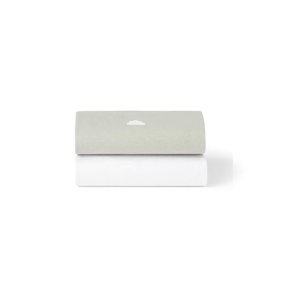  Snuz Twin Pack Crib Sheets - Grey Cloud、mySite、merchandisen