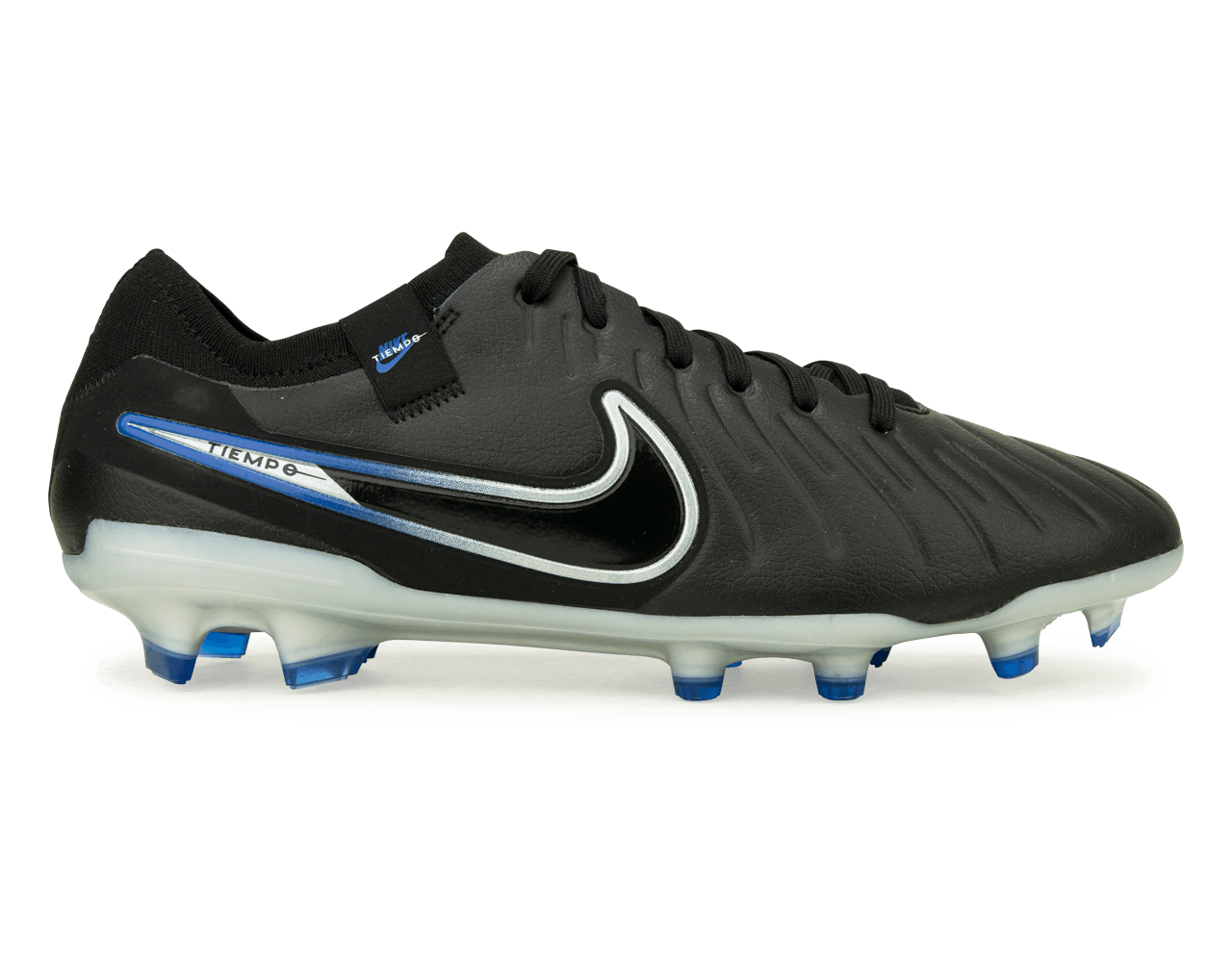 Nike Men's Tiempo Legend 10 Pro FG Black/Chrome/Royal、mySite、bottomscart