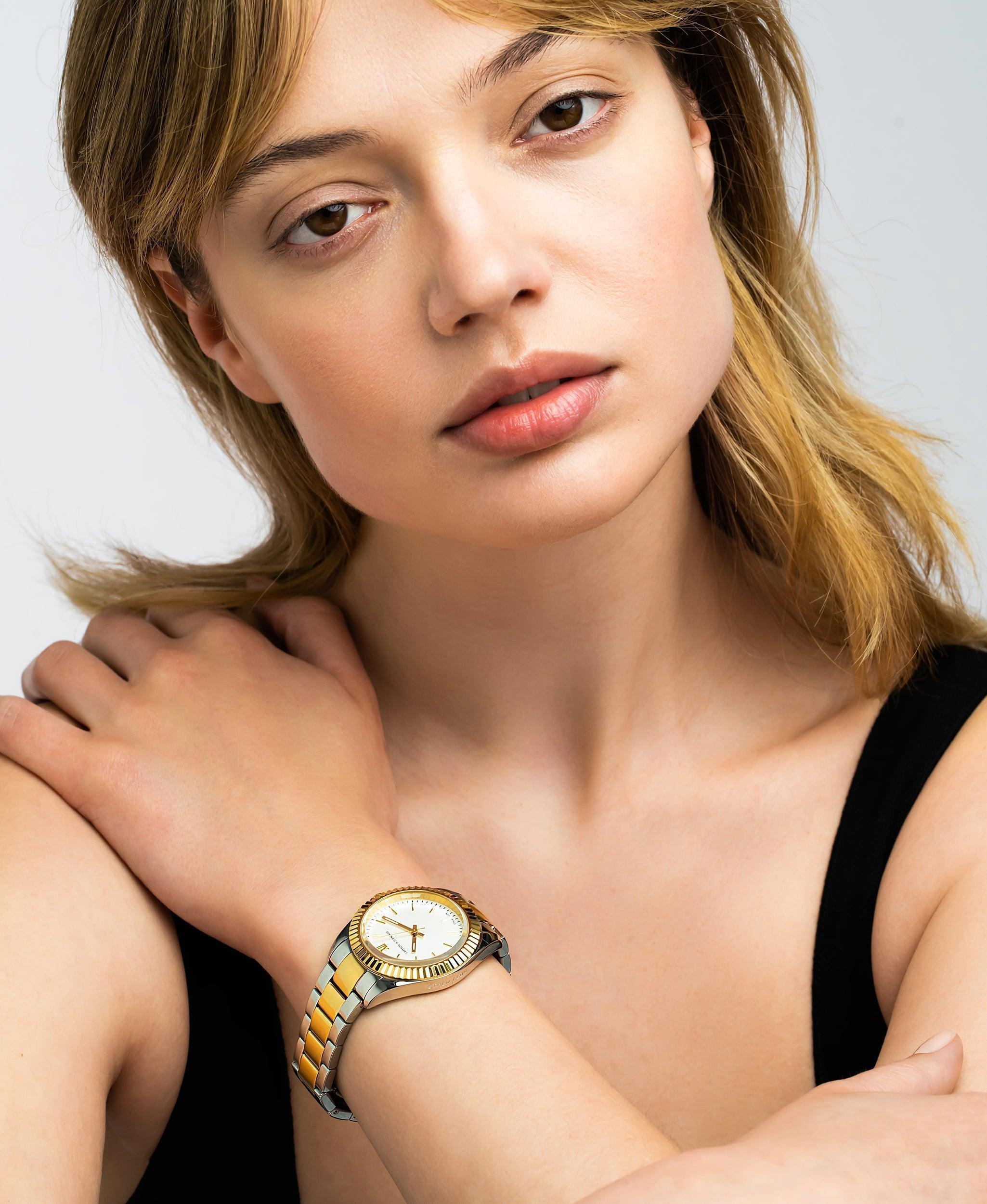  Jade Mixed Gold White 36mm