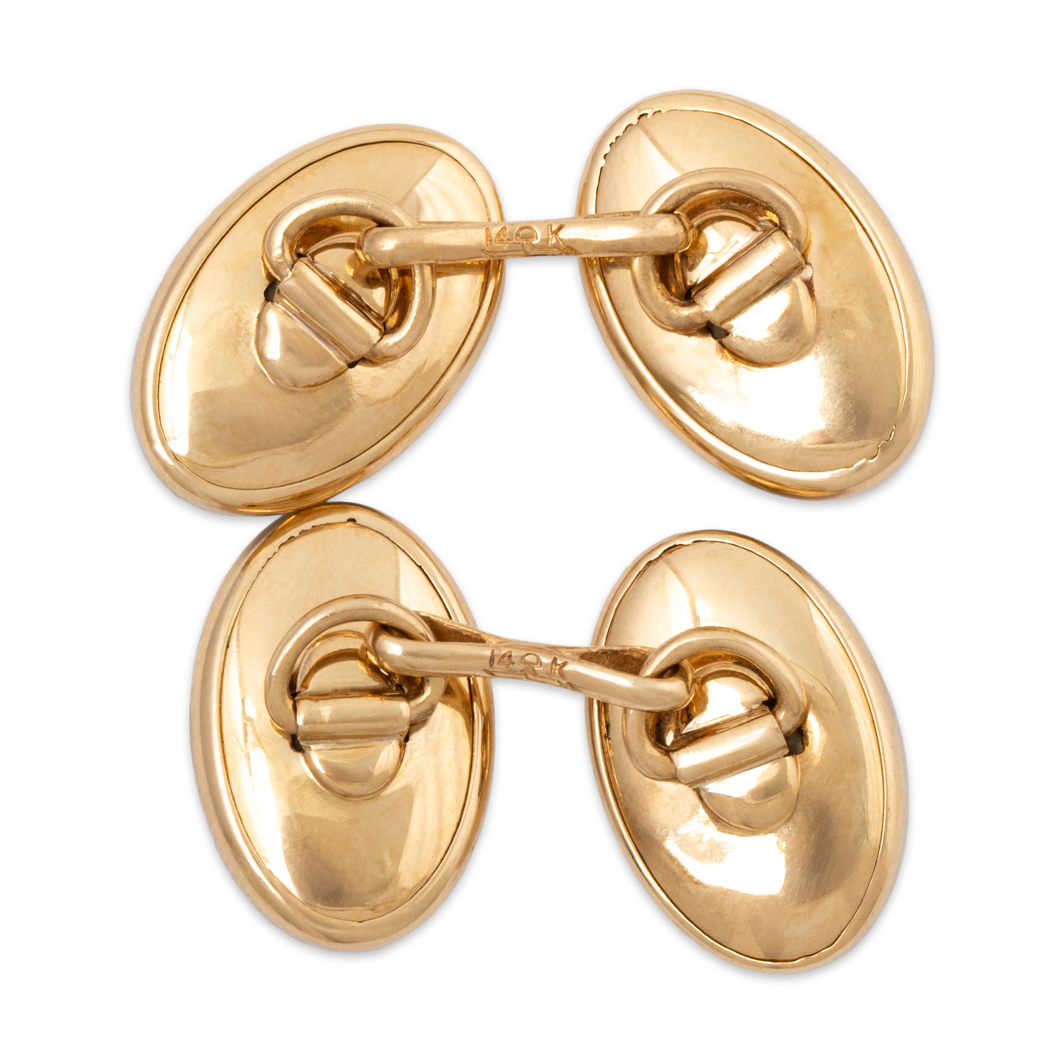 Antique Larter & Sons 14k Yellow & White Gold Mother Of Pearl Cufflinks、mySite、hinf8tx79