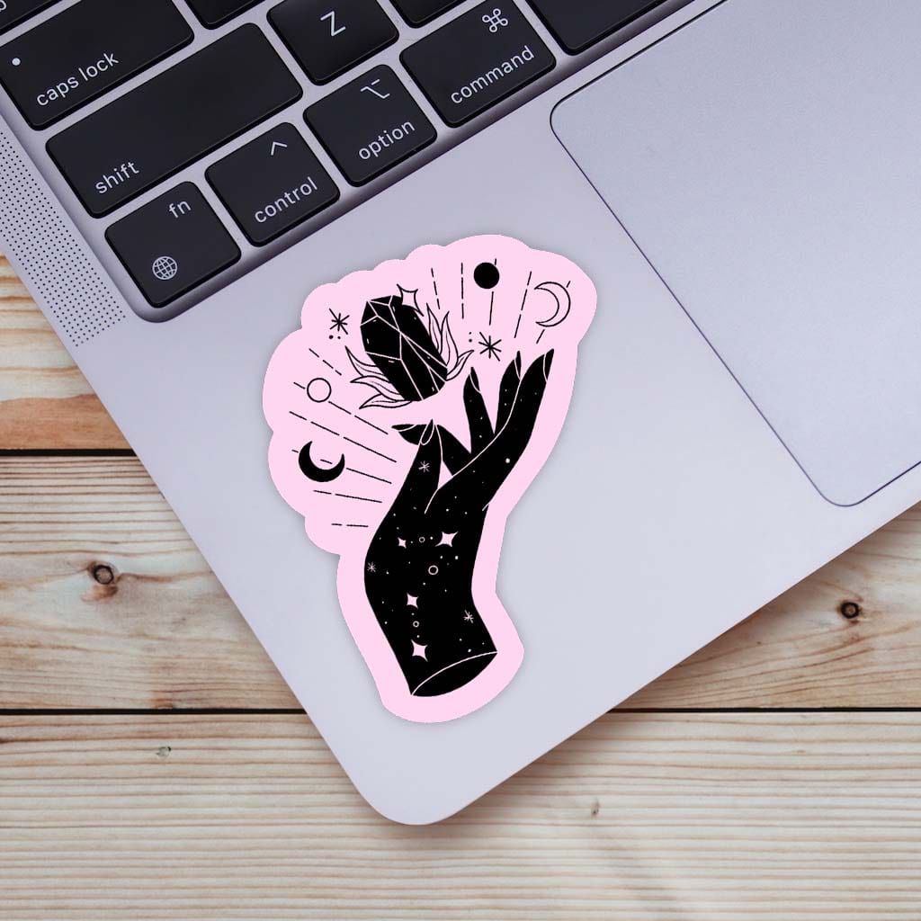  Mystic Crystals Moon and Stars Sticker - Pink、mySite、ghnorth