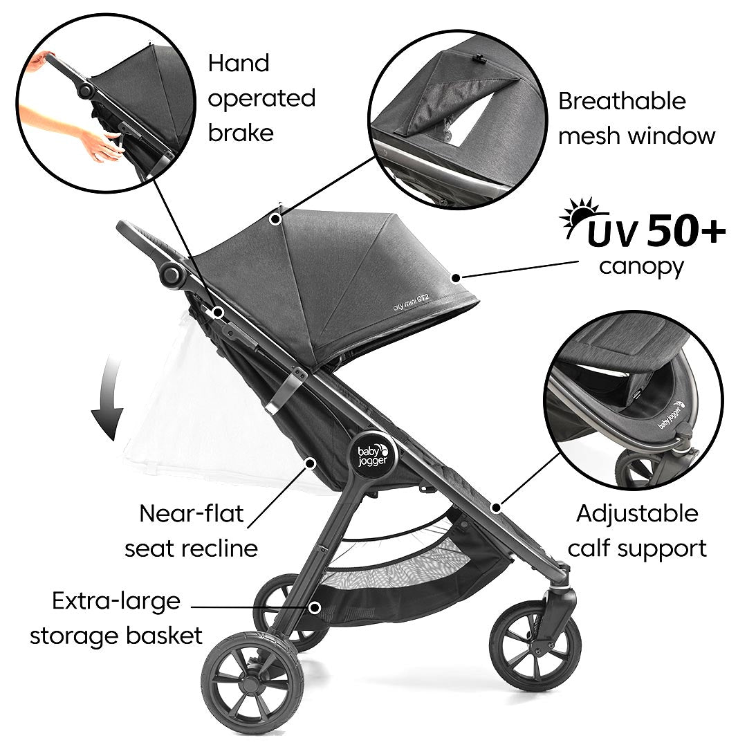  Baby Jogger City Mini GT2 Stroller - Opulent Black、mySite、merchandisen