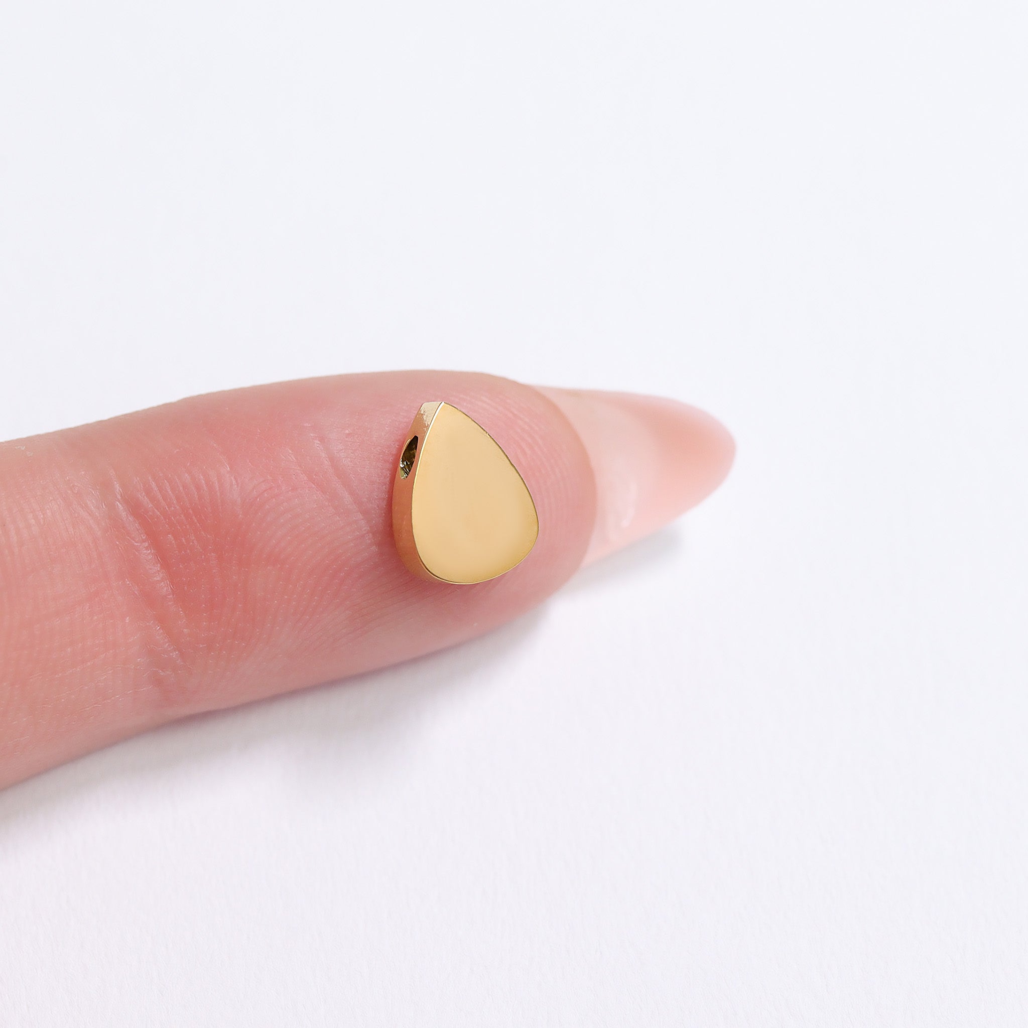 18K PVD Coated Stainless Steel Mini Teardrop Bead Pendant / SBB0348、mySite、dreamappss