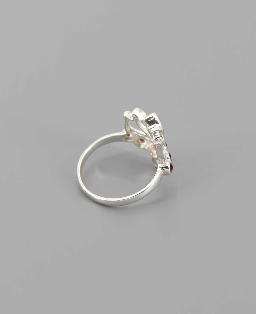 Sterling Silver Garnet Lotus Ring、mySite、topwebapps