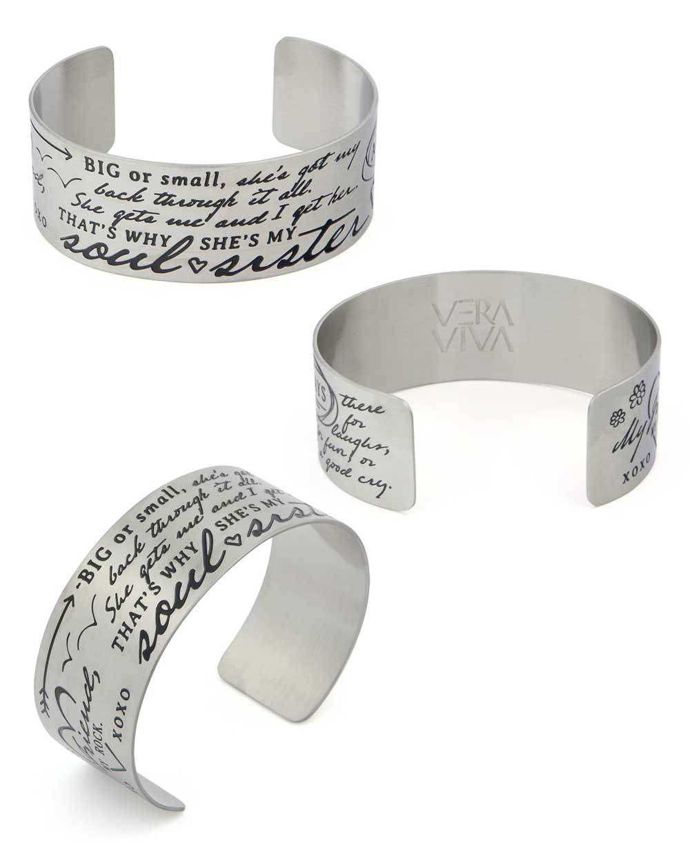 Soul Sister Inspirational Cuff Bracelet、mySite、topwebapps