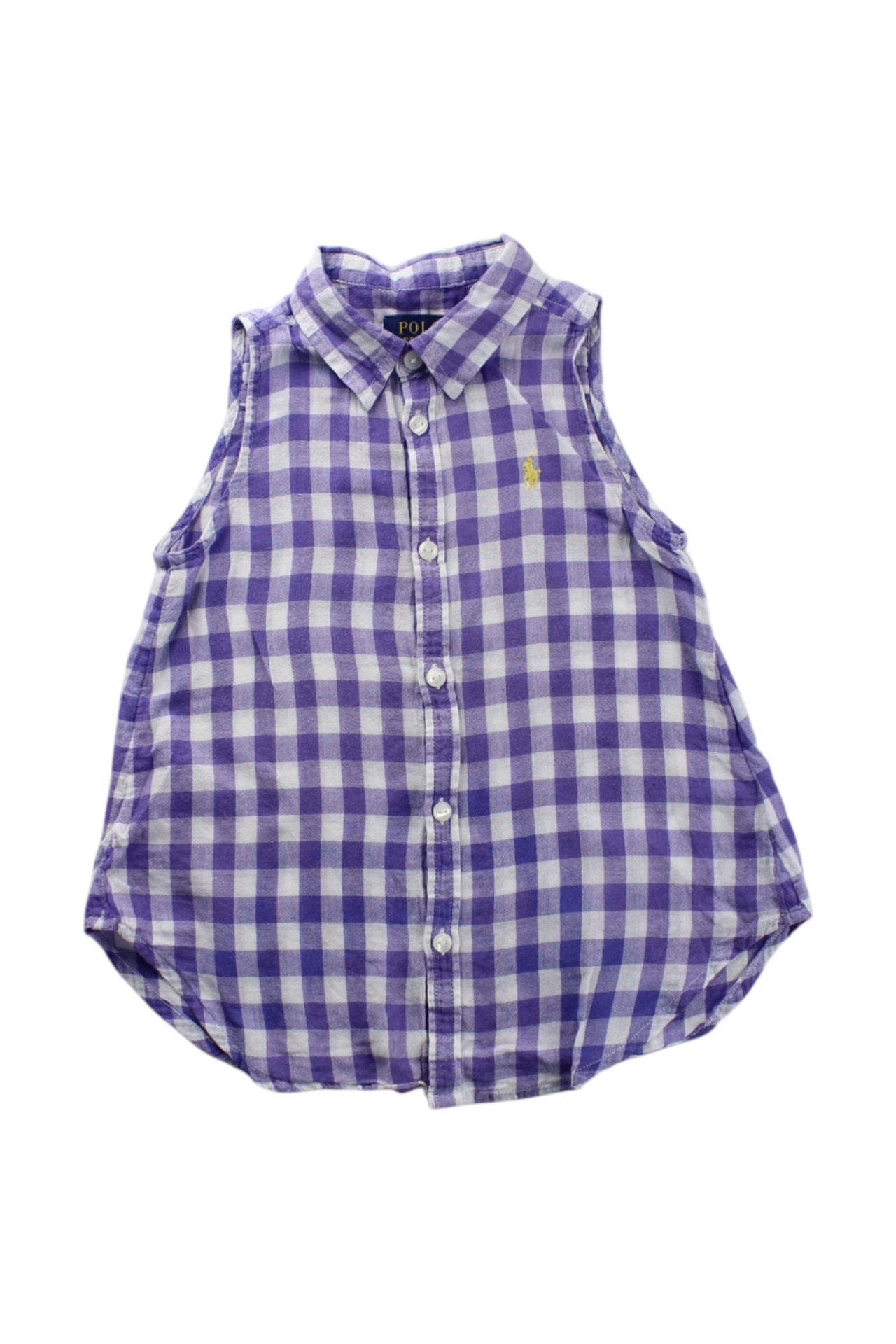 Polo Ralph Lauren Sleeveless Checkered Shirt - Size 4T、mySite、g9winljtr