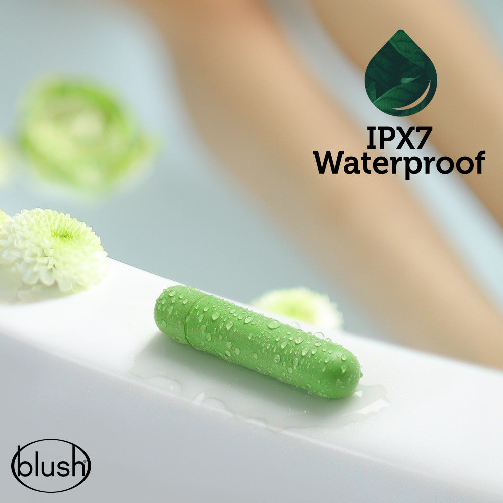 Gaia® By Blush | Eco Bullet: Plant-Based 4 Smooth Waterproof Bullet Vibrator in Green - Made from Sustainable BioFeel™、mySite、bottomscart