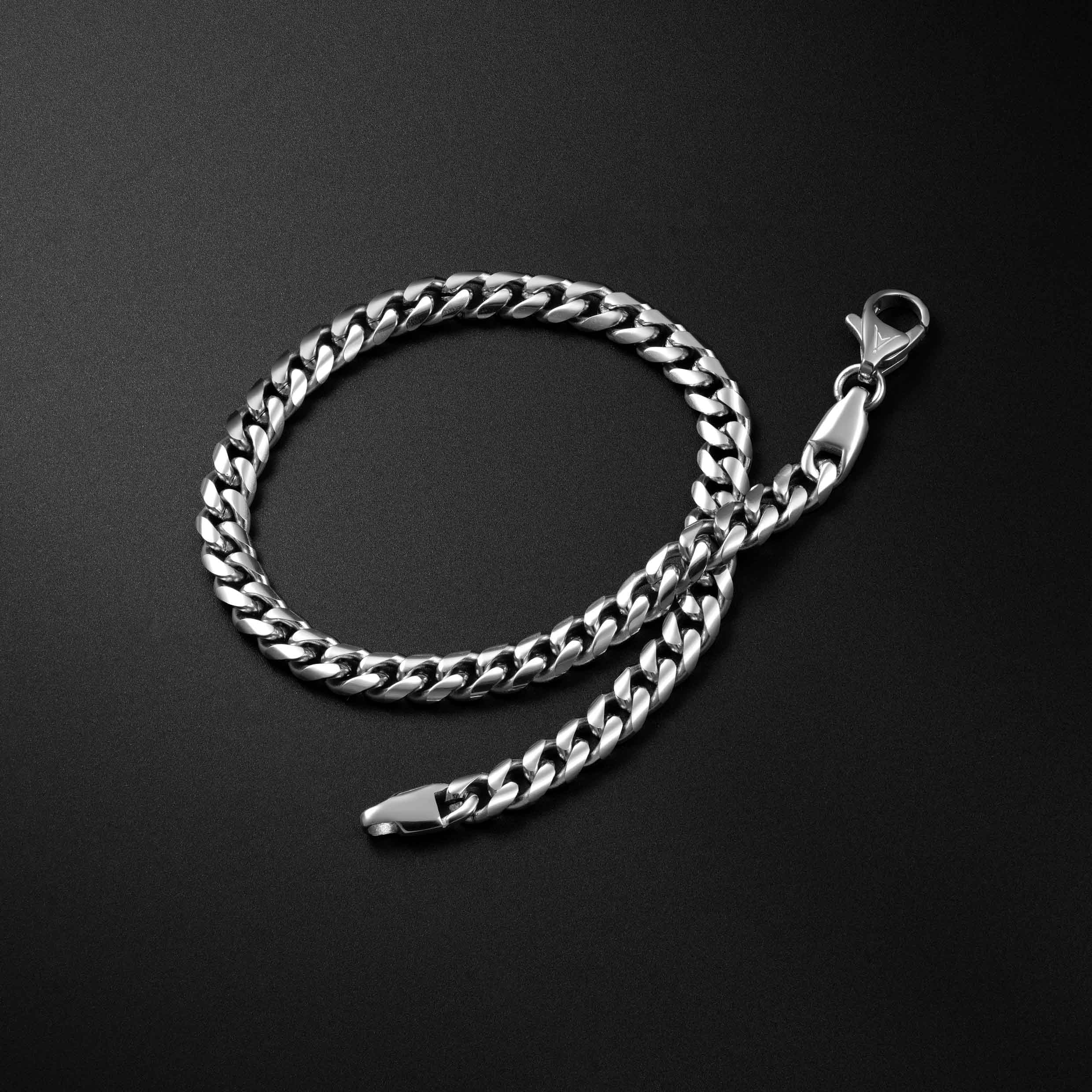  Cuban Chain Bracelet - 5MM - Silver