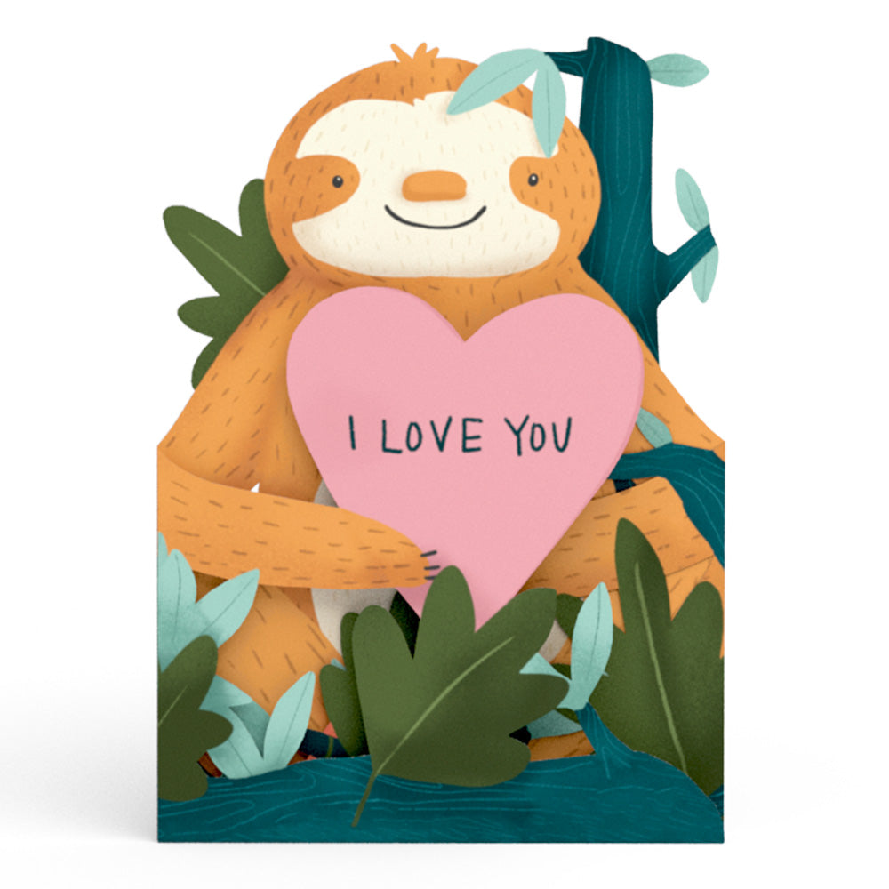 I Love You Slow Much Valentine Tri-Fold Card、mySite、solidvoid