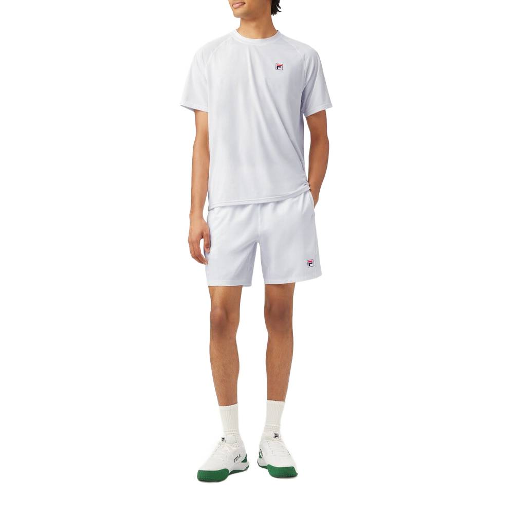 Fila Men's Piped Stretch Woven Short (White)