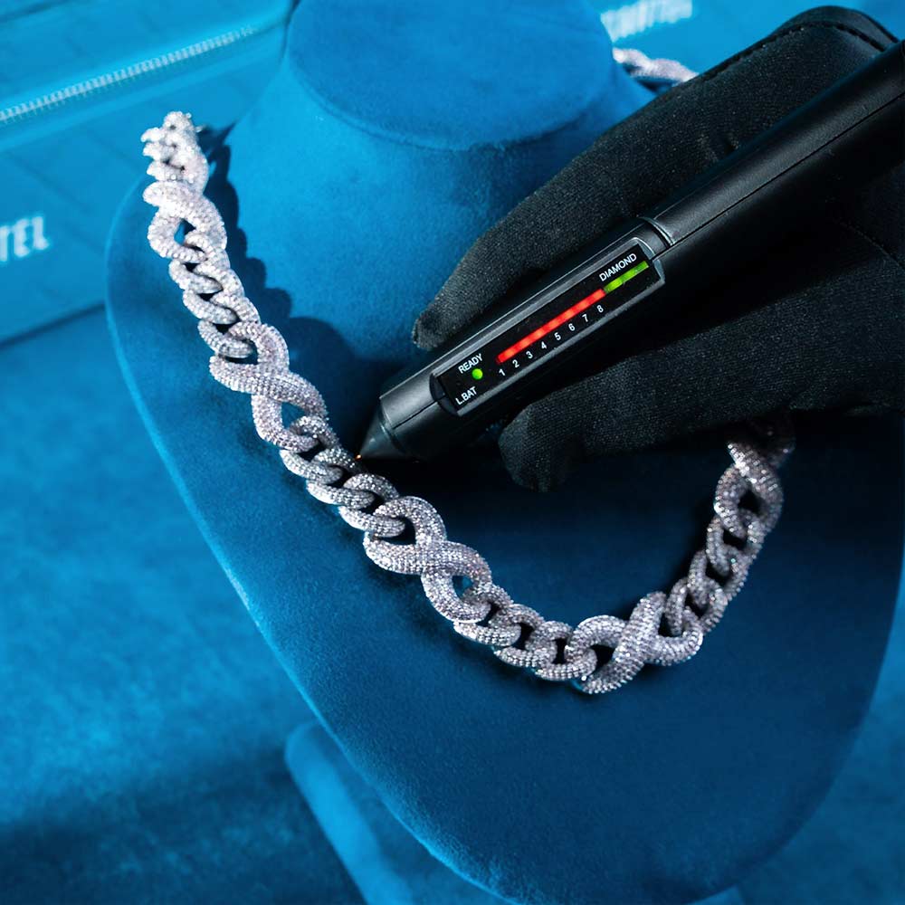 20MM Moissanite Infinity Link Chain 14K Gold、mySite、hinf8tx79