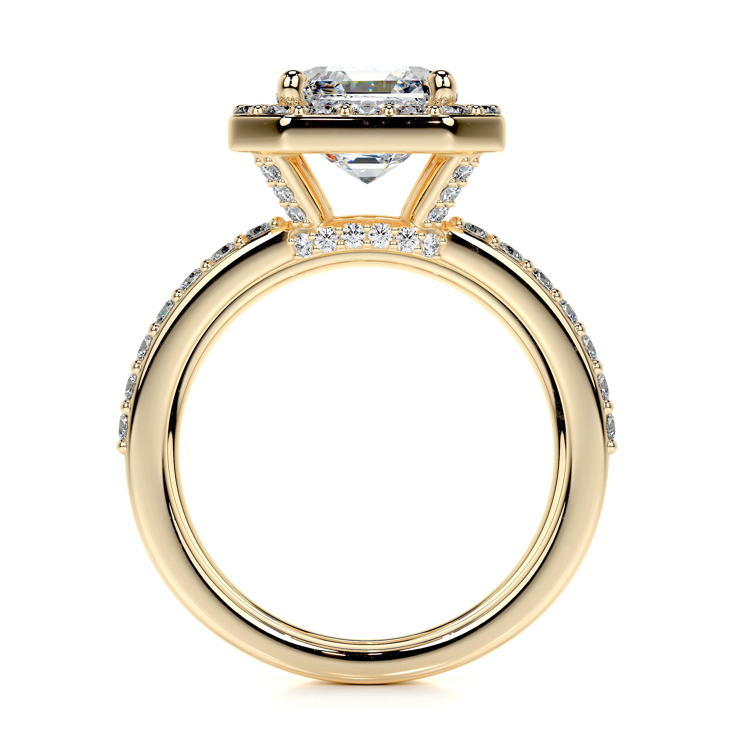 Brooklyn Lab Grown Diamond Bridal Set -18K Yellow Gold、mySite、hinf8tx79