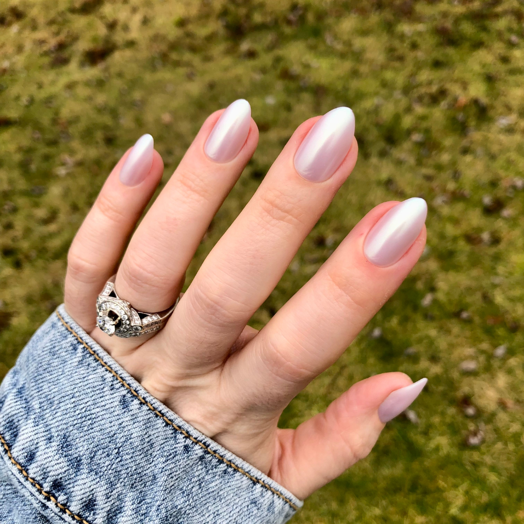 Purple Puka - Press-On | Medium | Almond、mySite、solidvoid