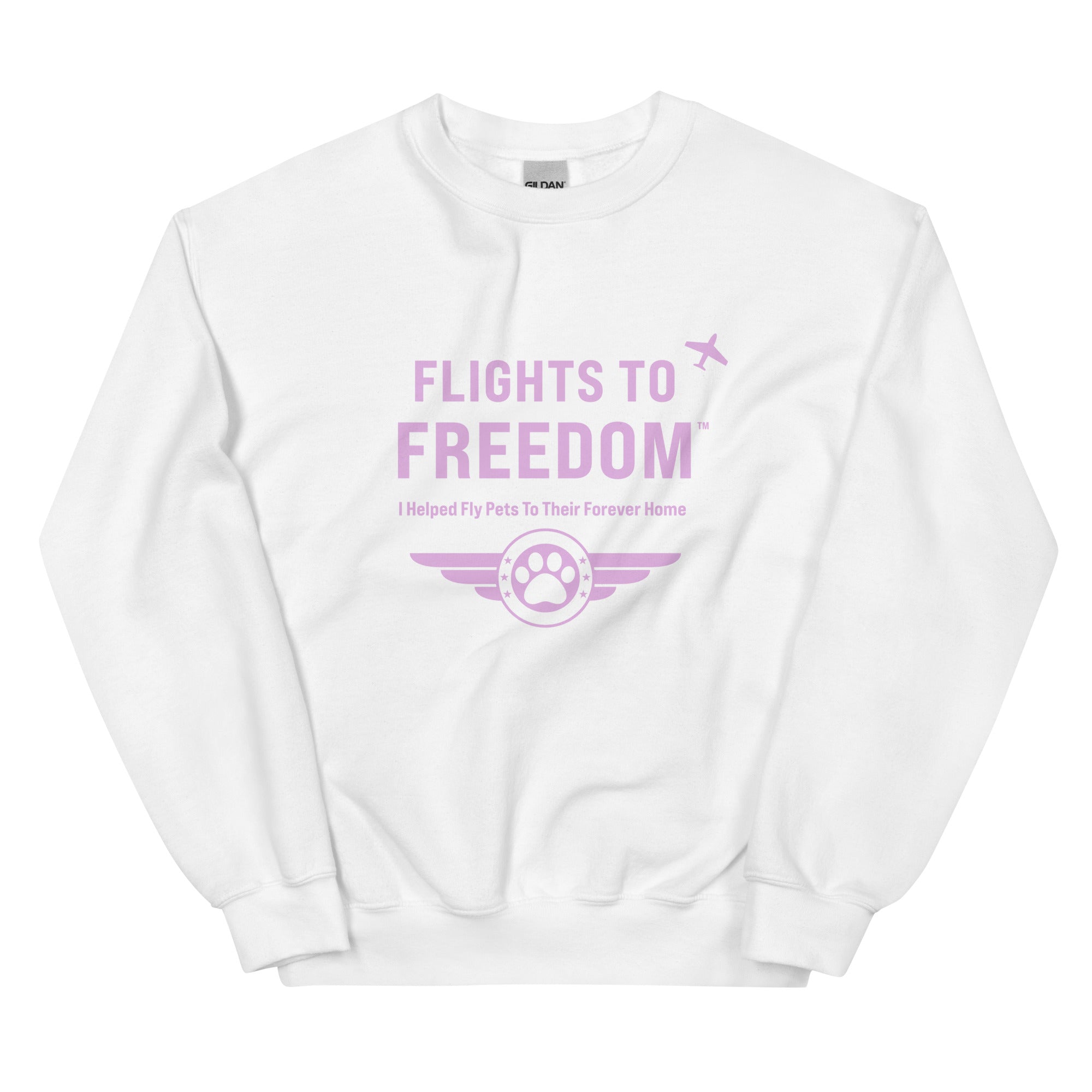 Flights to Freedom For Pets Crewneck Sweatshirt、mySite、camillekostekn