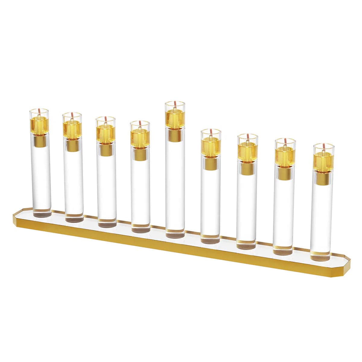 Modern Tube Menorah - Gold、mySite、topwebapps