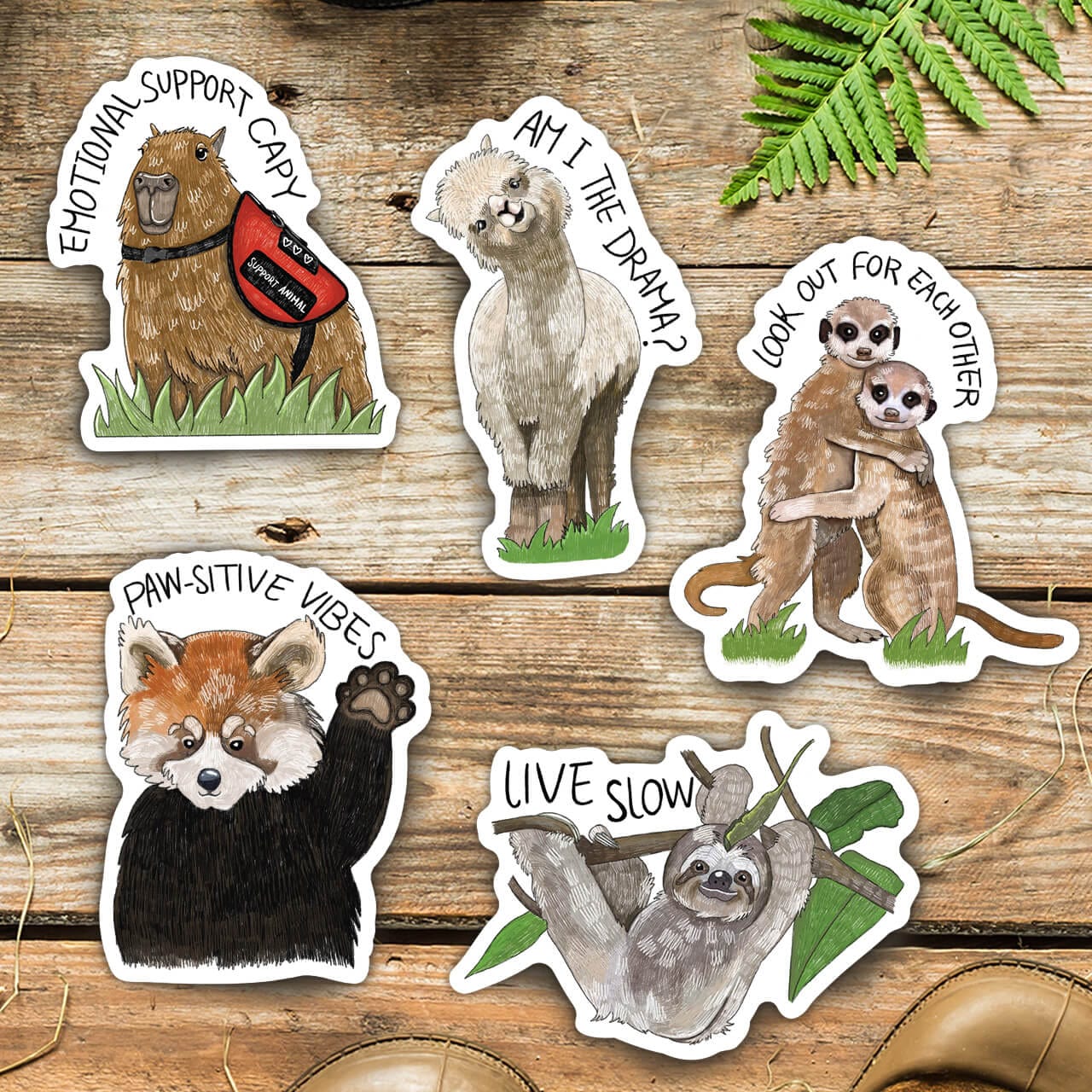  Exotic Animal Sticker 5 Pack、mySite、elrpsem3k