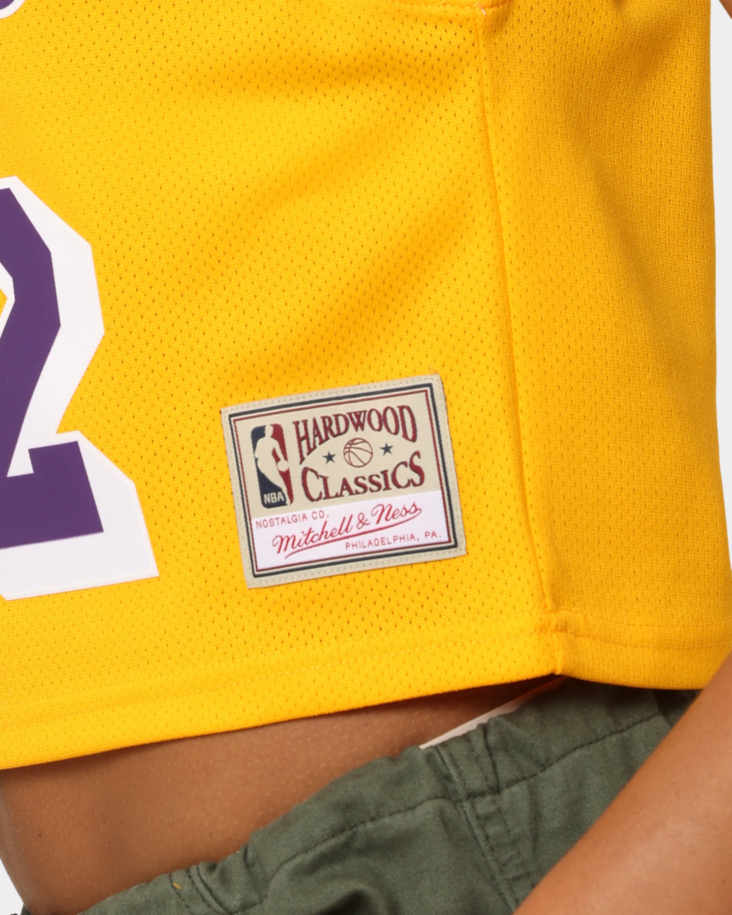 Mitchell & Ness Women's Los Angeles Lakers Earvin Magic Johnson #32 NBA Cropped Jersey Yellow/Purple、mySite、zt4zffjzw