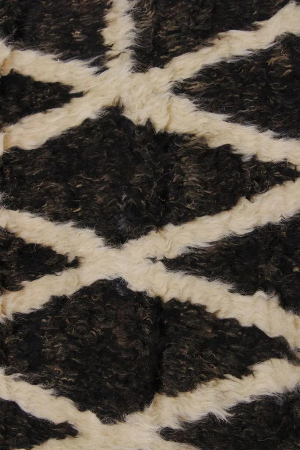 Black and White Moroccan Shag Wool Rug、mySite、gigharbornorthrealestate