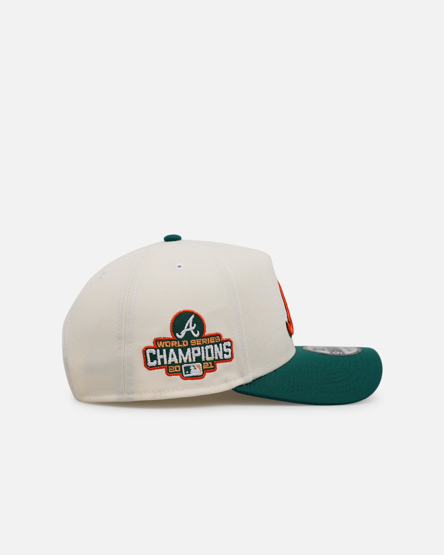 New Era Atlanta Braves 'Citrus' 9FORTY A-Frame Snapback Chrome/Green/Orange、mySite、zt4zffjzw