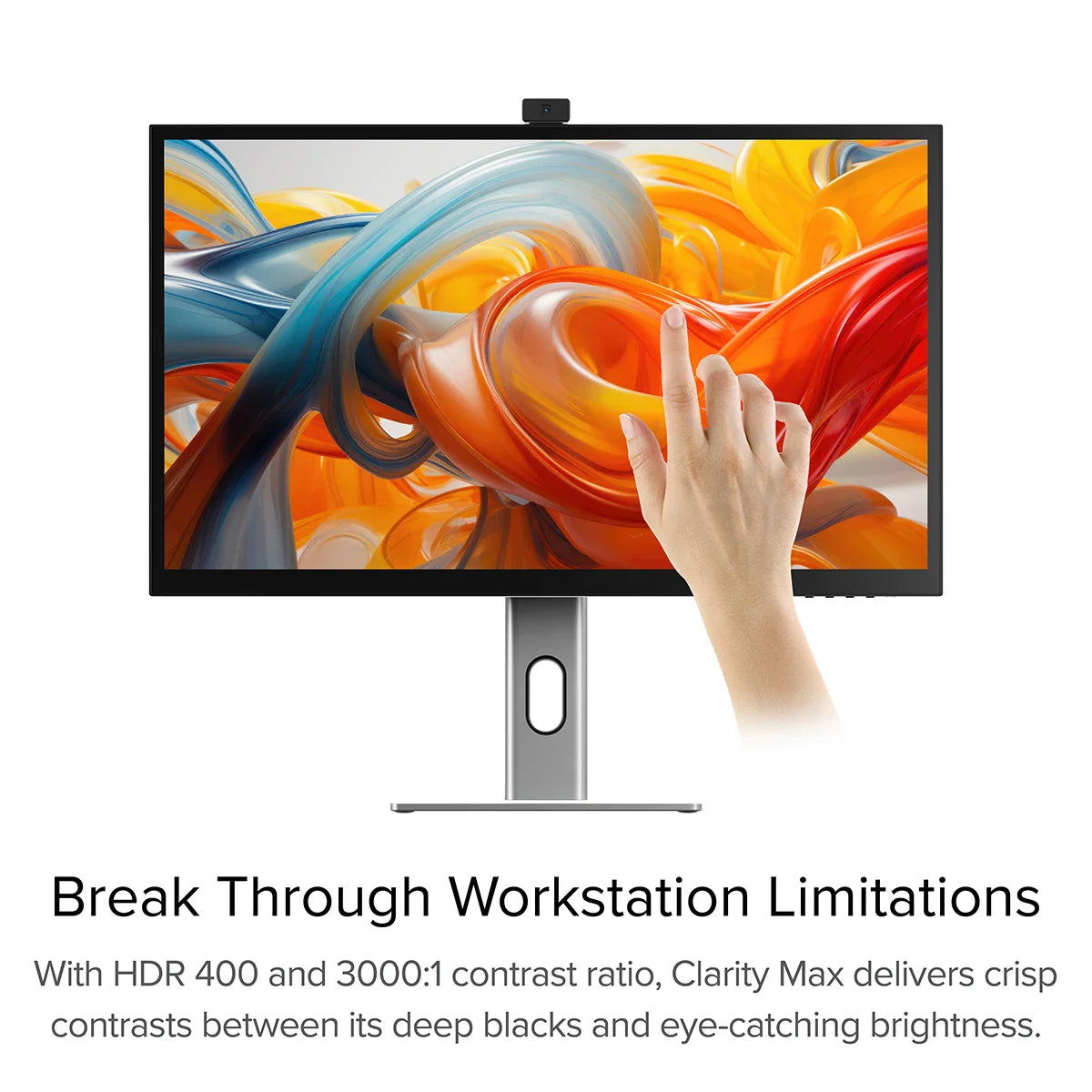 Clarity Pro Touch 27 UHD 4K Monitor with 65W PD, Webcam and Touchscreen + Thunderbolt 4 BLAZE Hub、mySite、fannypackpong