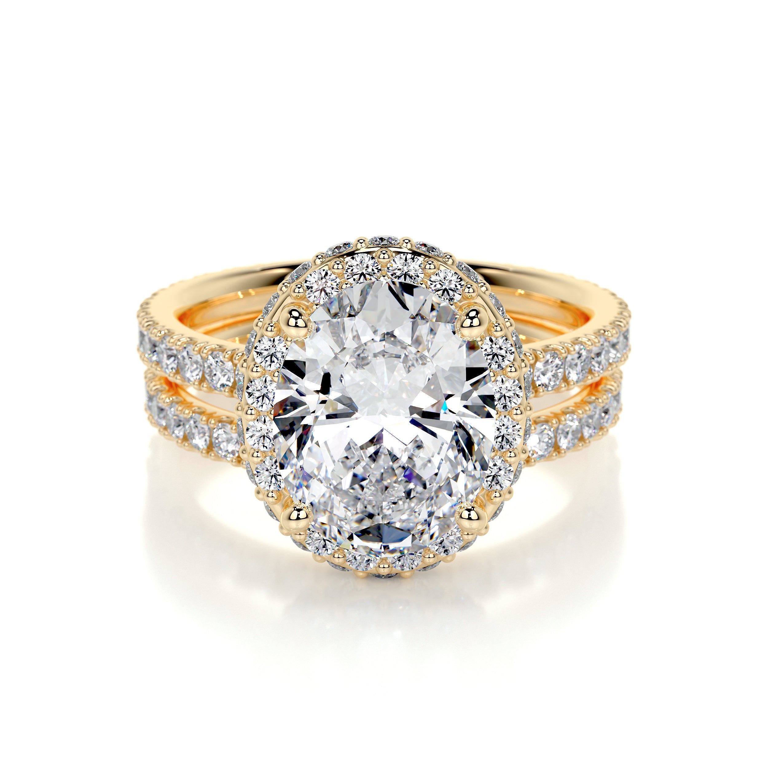 Lara Lab Grown Diamond Bridal Set -18K Yellow Gold、mySite、hinf8tx79