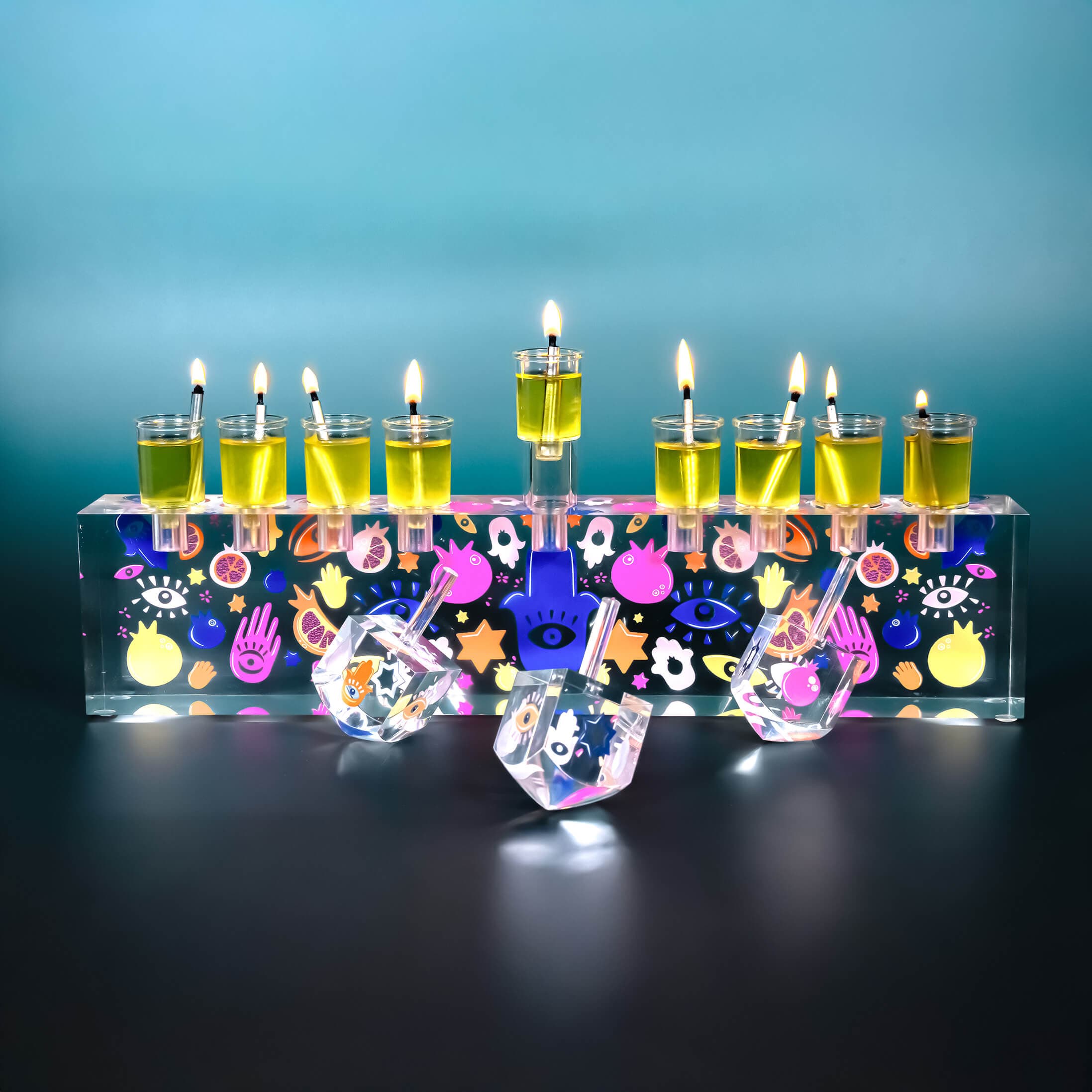 Acrylic Ariel Tidhar Oil Menorah、mySite、topwebapps