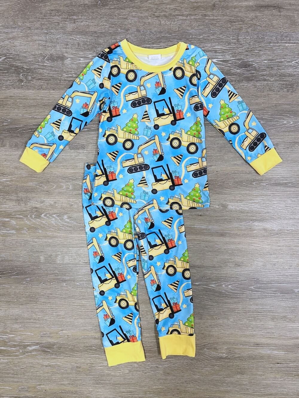 Christmas Tree Construction Boys Holiday Pajamas、mySite、camillekostekn