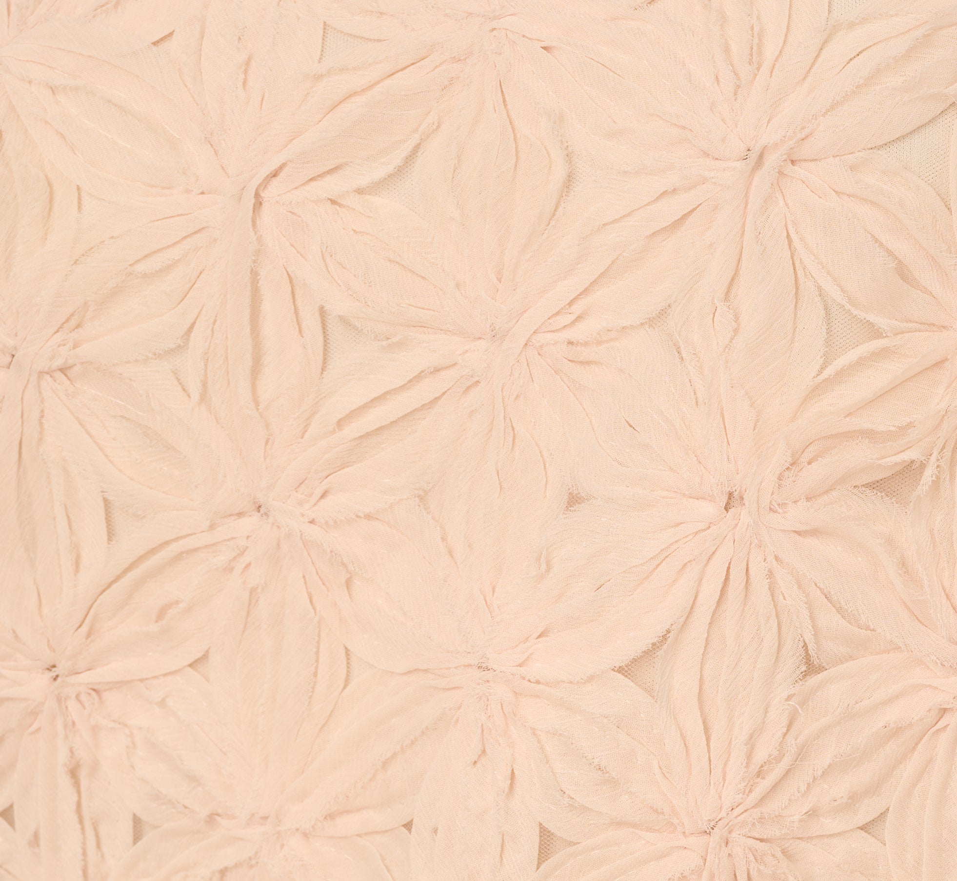 Short Sleeve Floral Crochet Texture Top In Sand Dollar、mySite、solidvoid