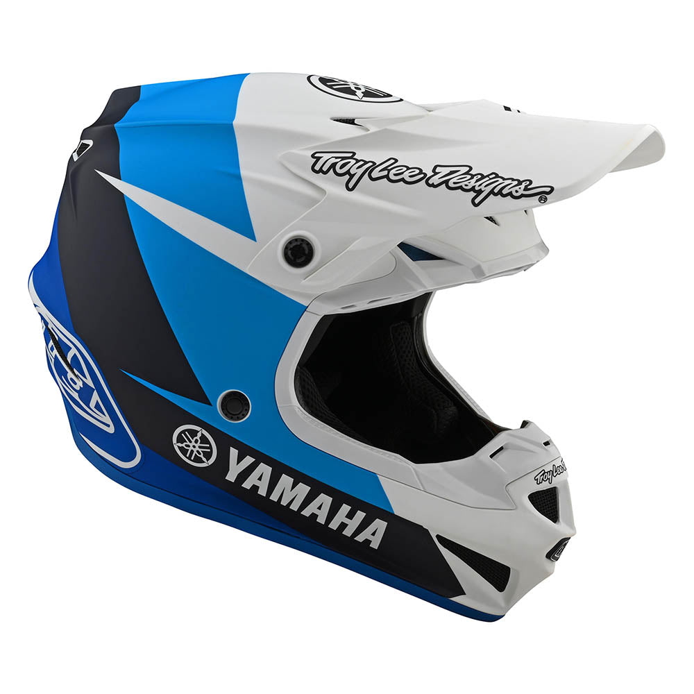 Youth SE4 Polyacrylite Helmet TLD Yamaha L4 White / Blue、mySite、dreamappss