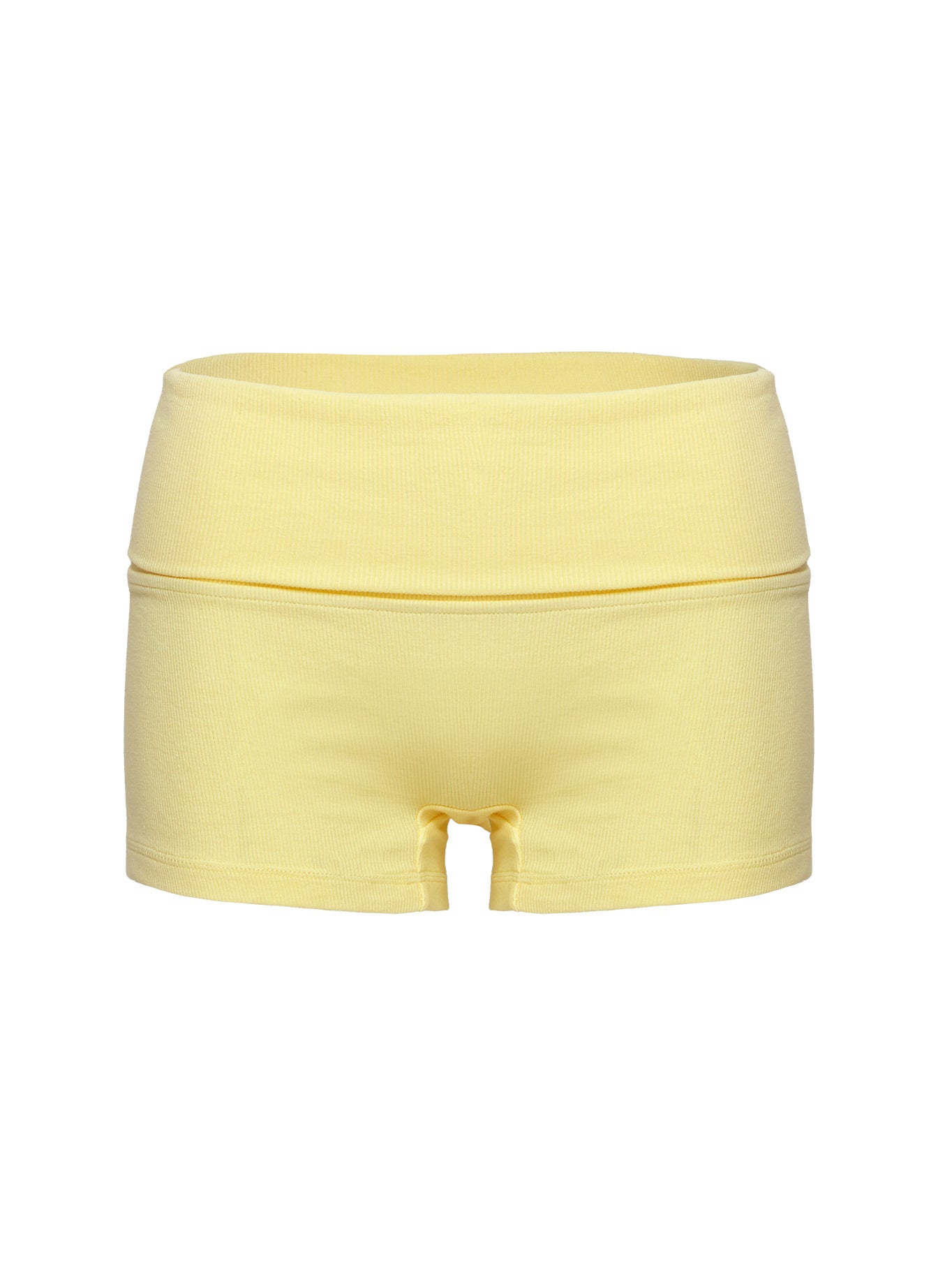 Baseline Low Rise Rib Shorts Yellow、mySite、solidvoid