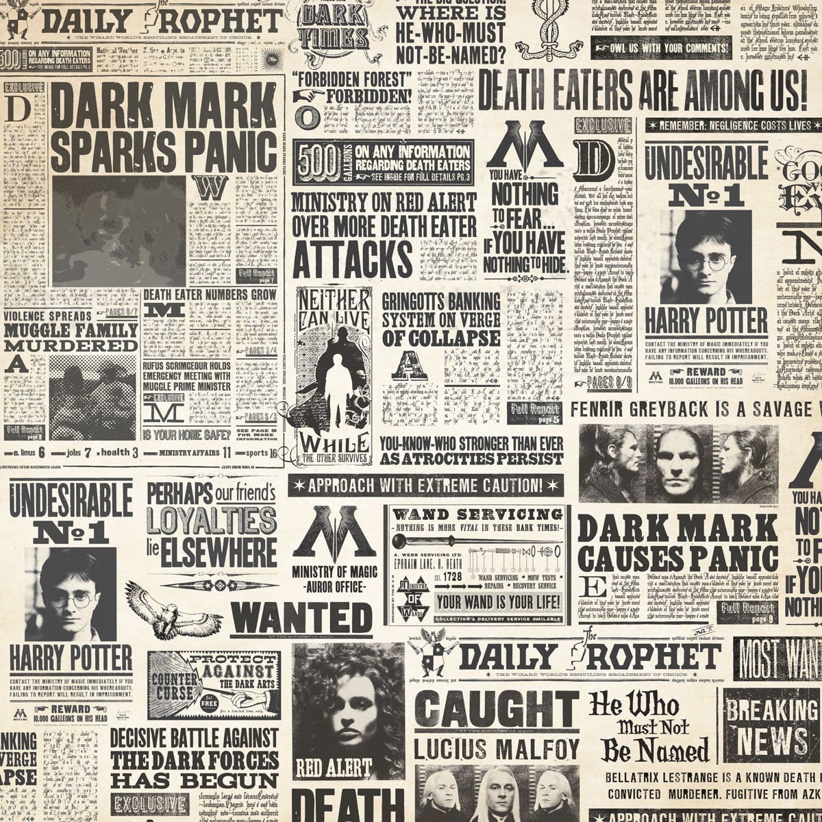  Harry Potter Scrapbook Paper - Newspaper、mySite、ghnorth